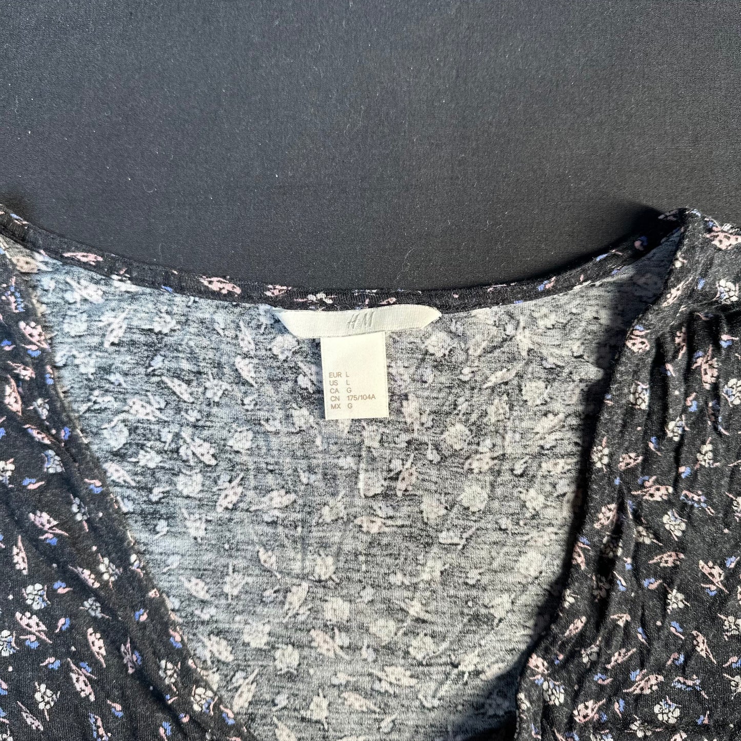 Blouse - Black & Pink - Size L