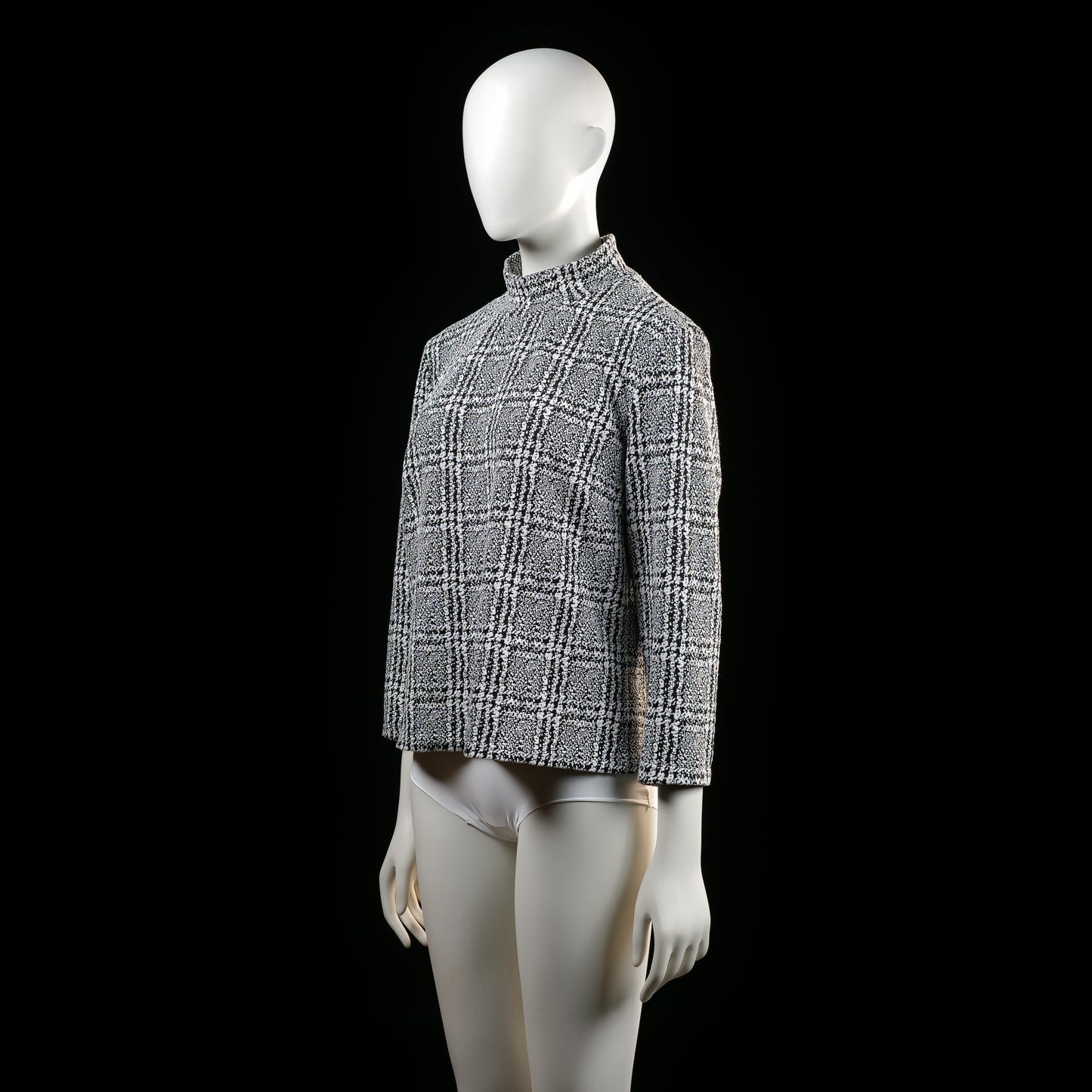 Blouse - White & Black - Size L