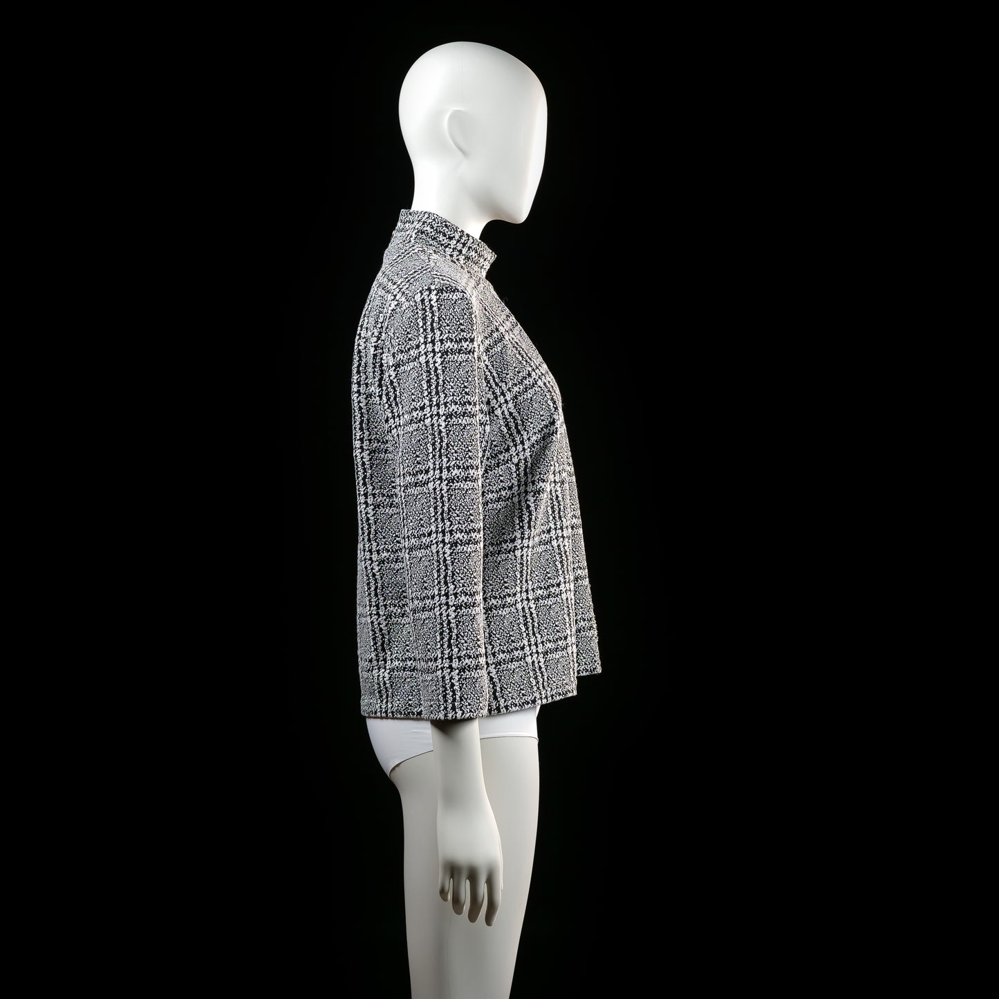 Blouse - White & Black - Size L