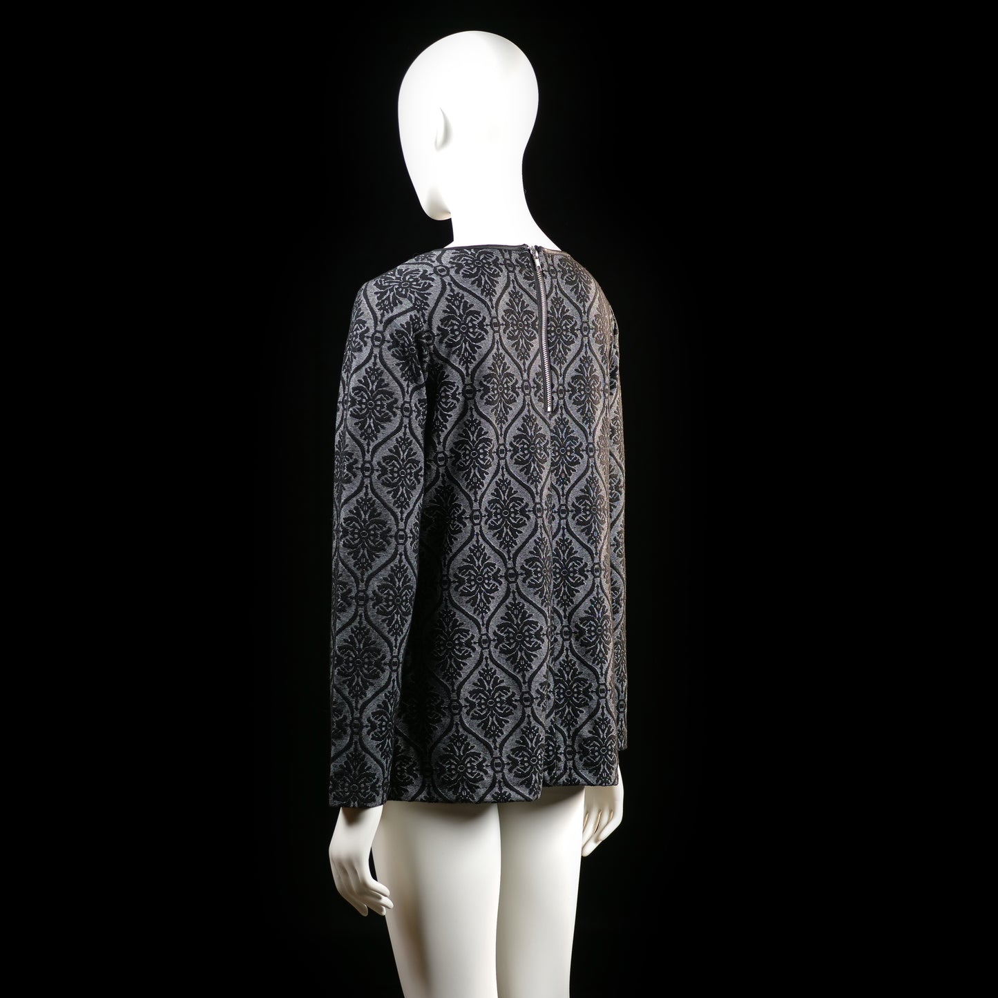 Blouse - Gray & Black - Size M