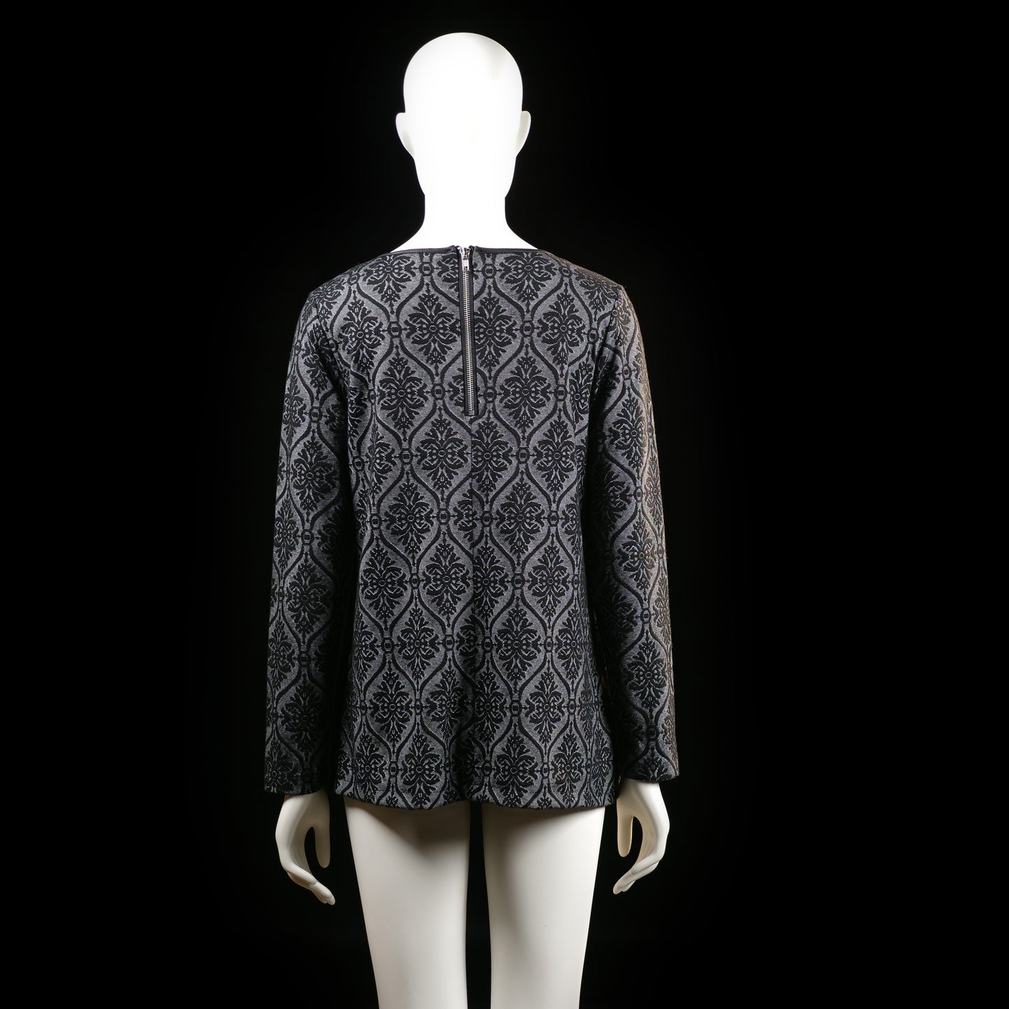 Blouse - Gray & Black - Size M
