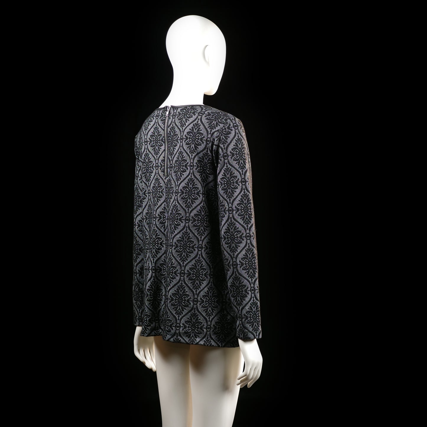 Blouse - Gray & Black - Size M
