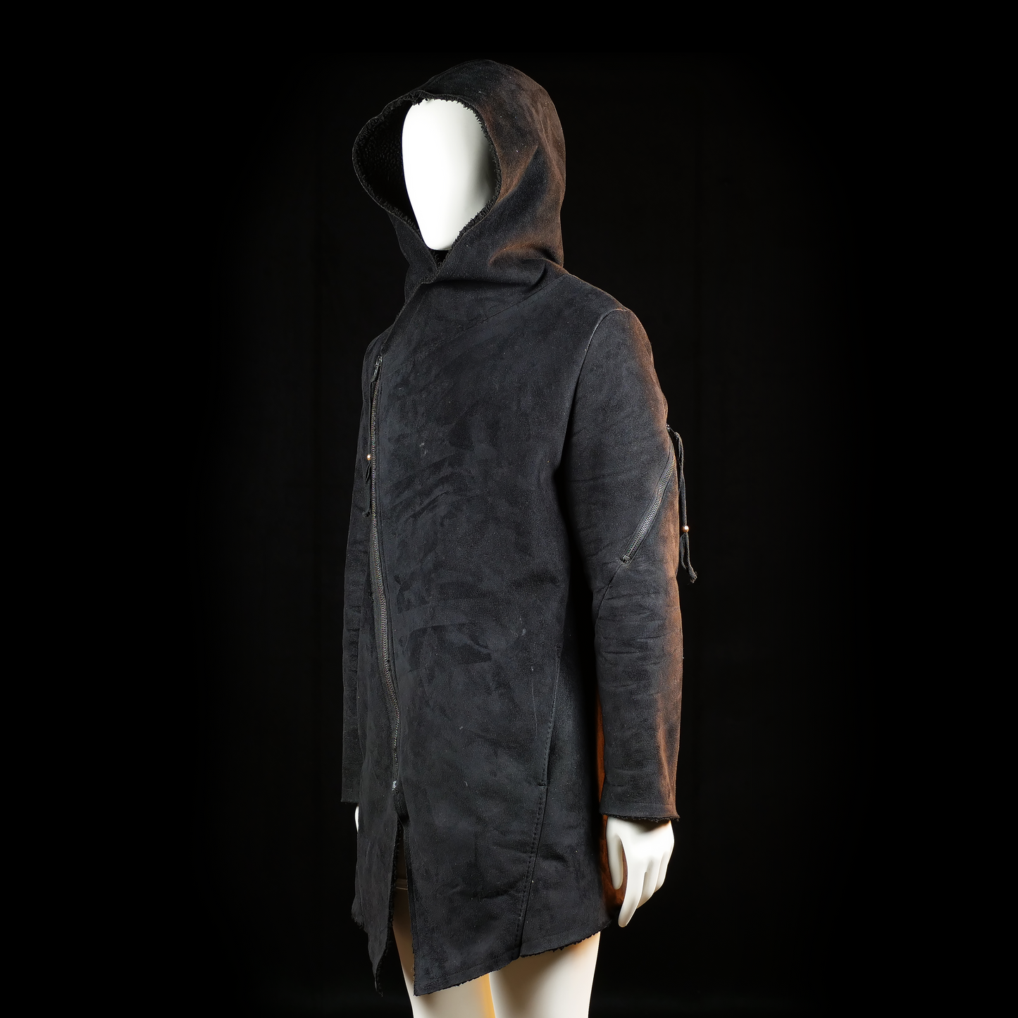Wrap coat - Black - Size M