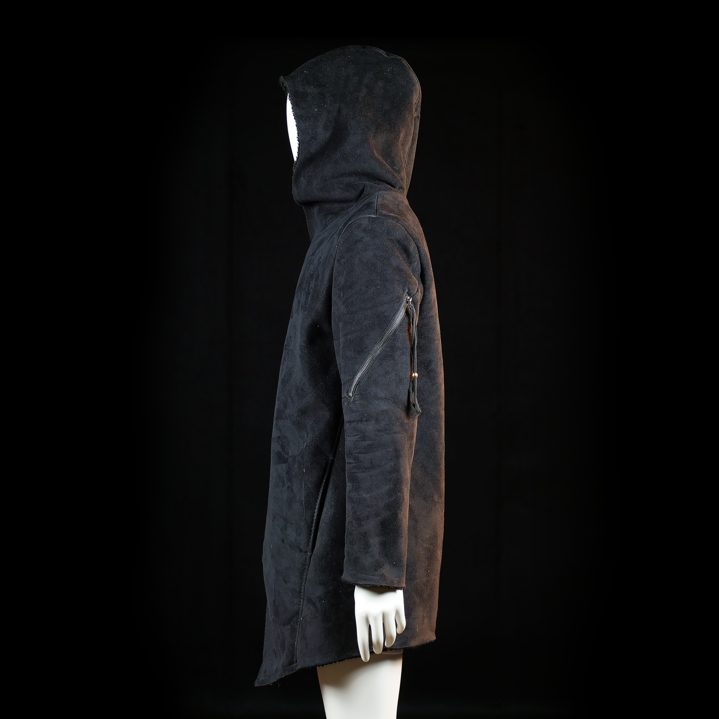 Wrap coat - Black - Size M