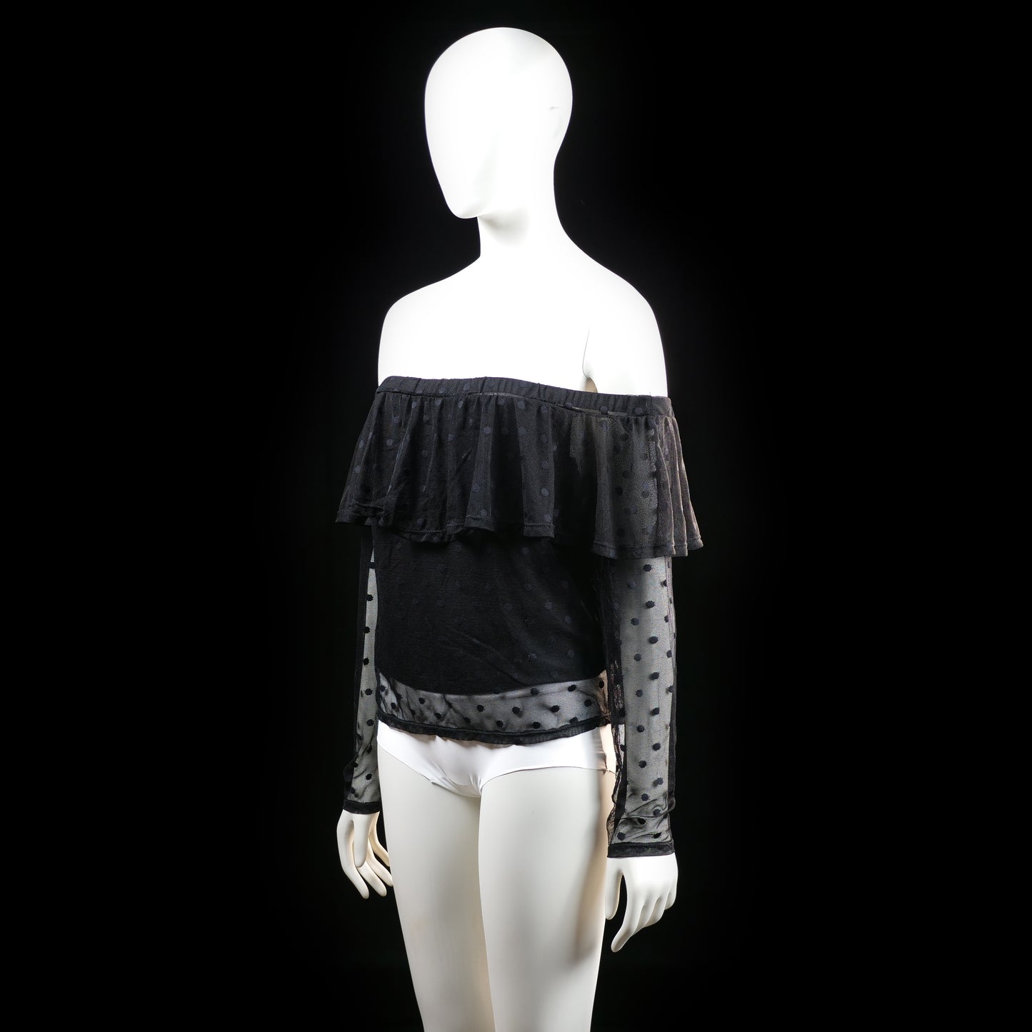 Blouse - Black - Size L