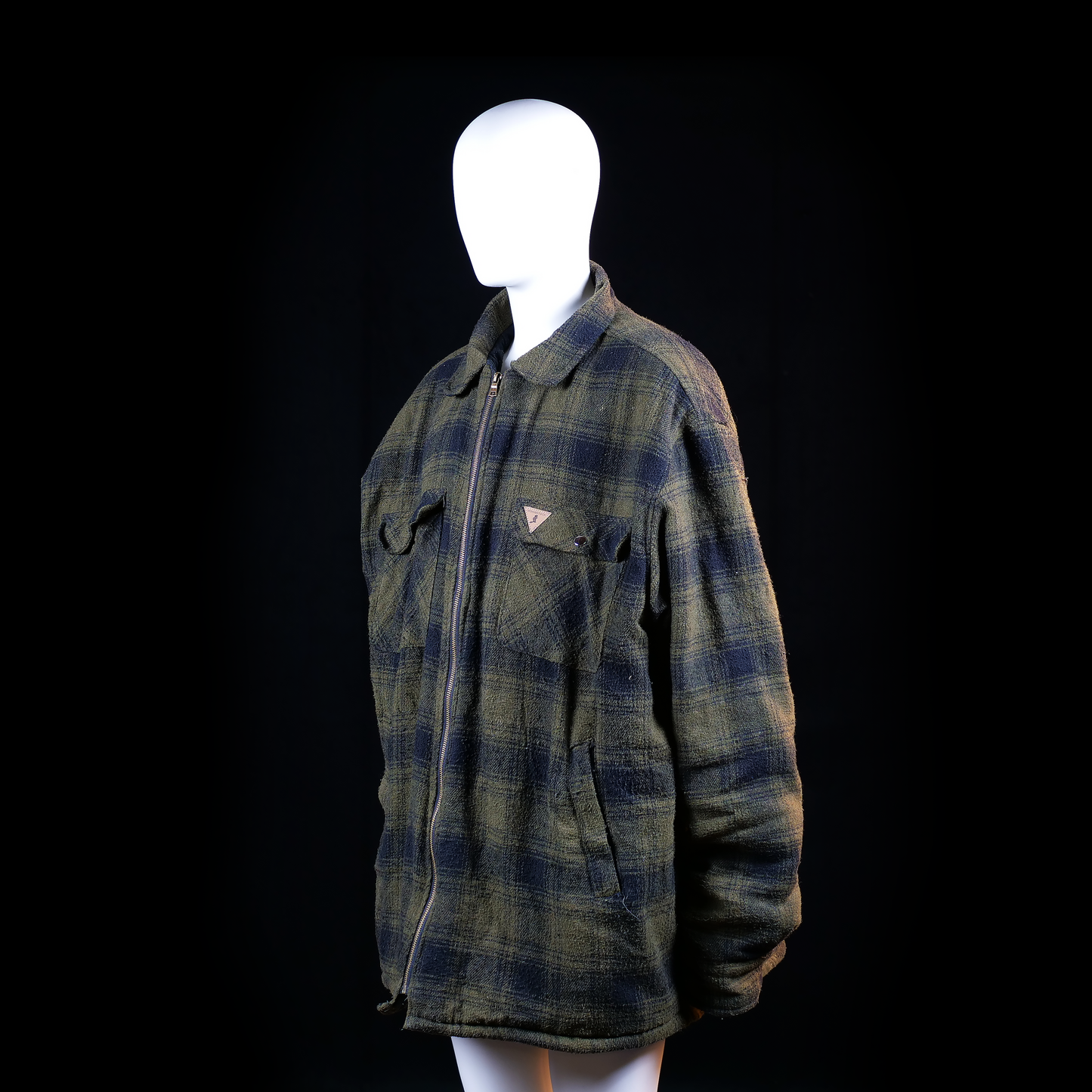 Fleece jacket - Olive & Navy - Size 4XL