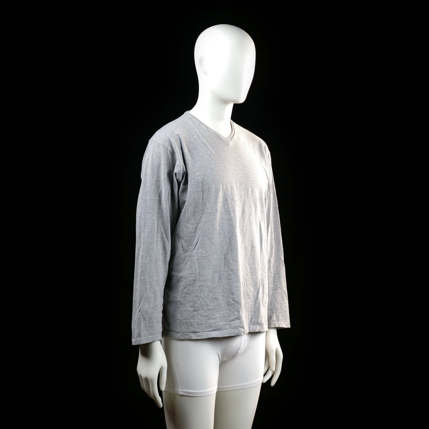 Long-sleeve top - Light Gray - Size L
