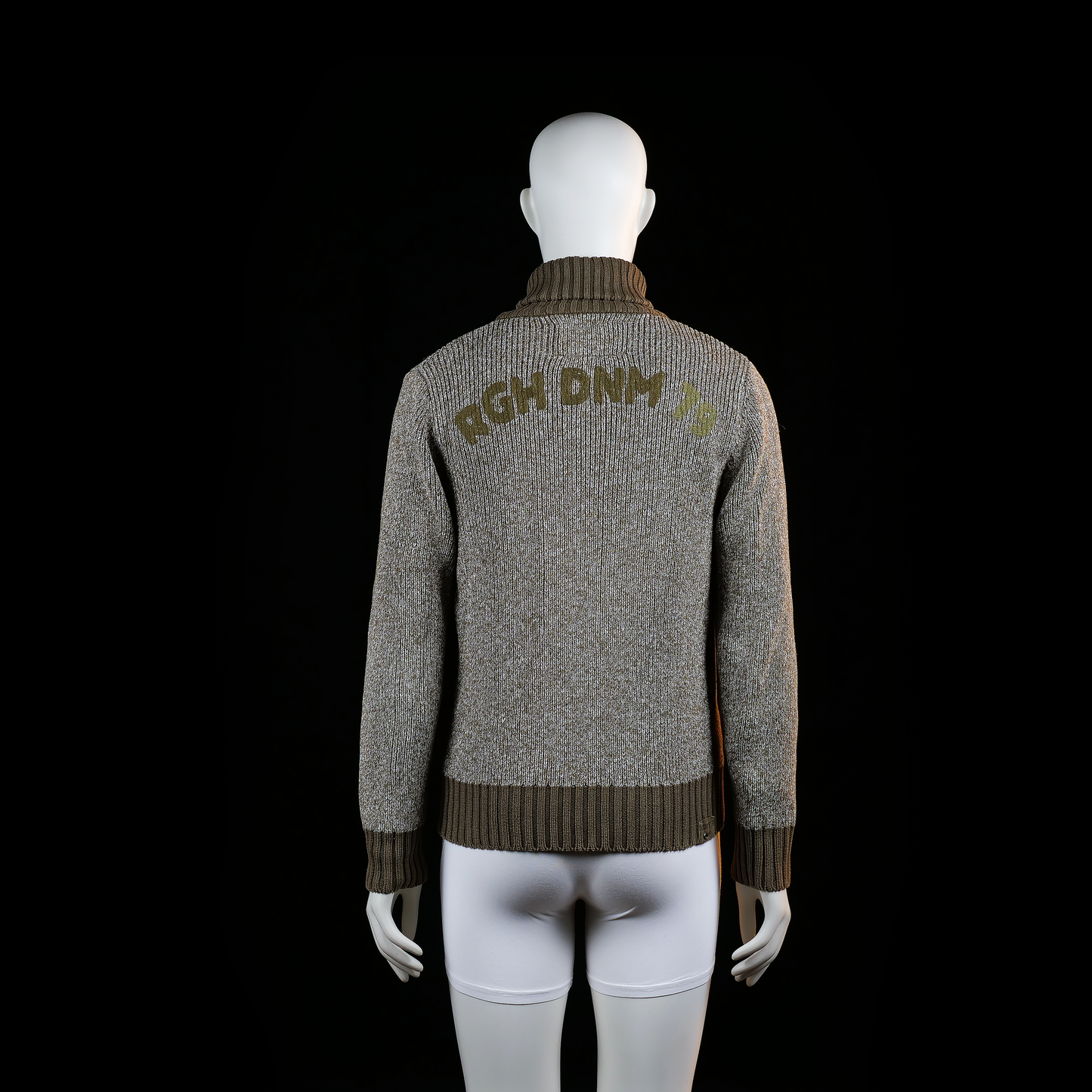 Fleece jacket - Gray & Brown - Size M