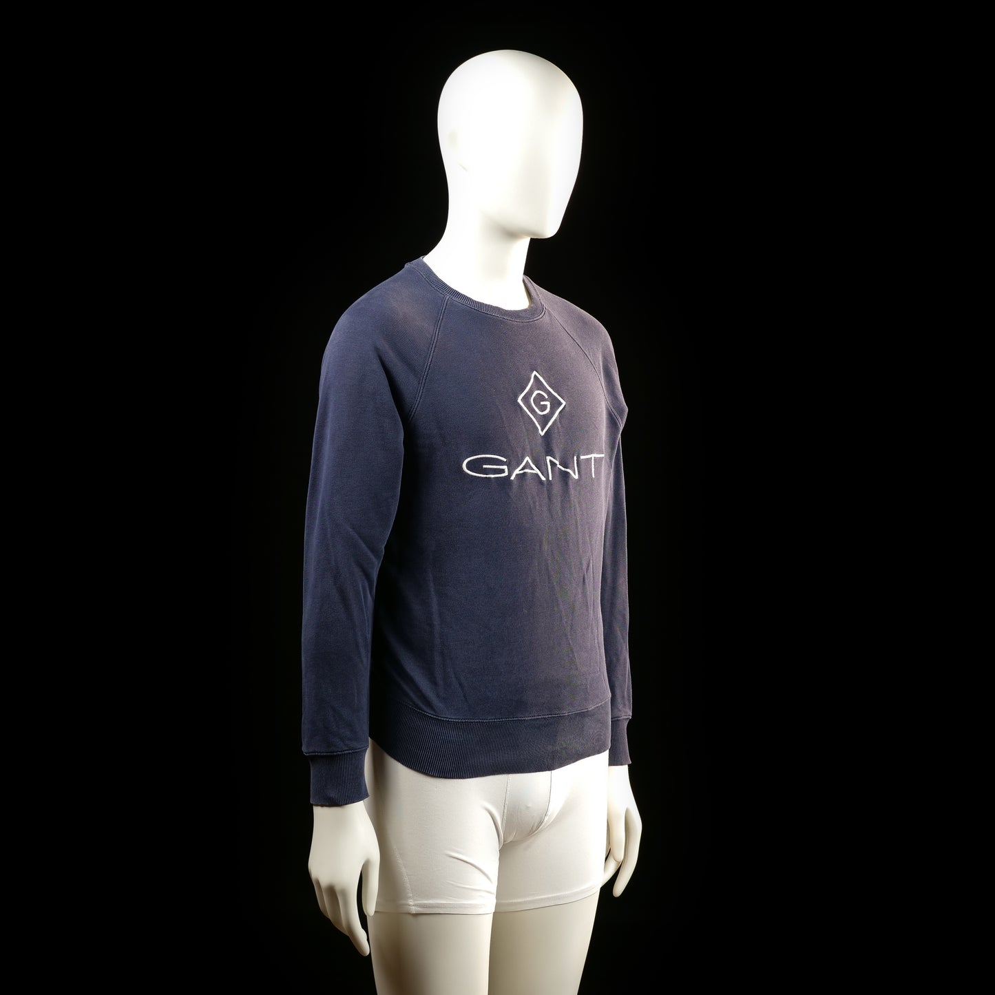 Sweatshirt - Navy & White - Size S