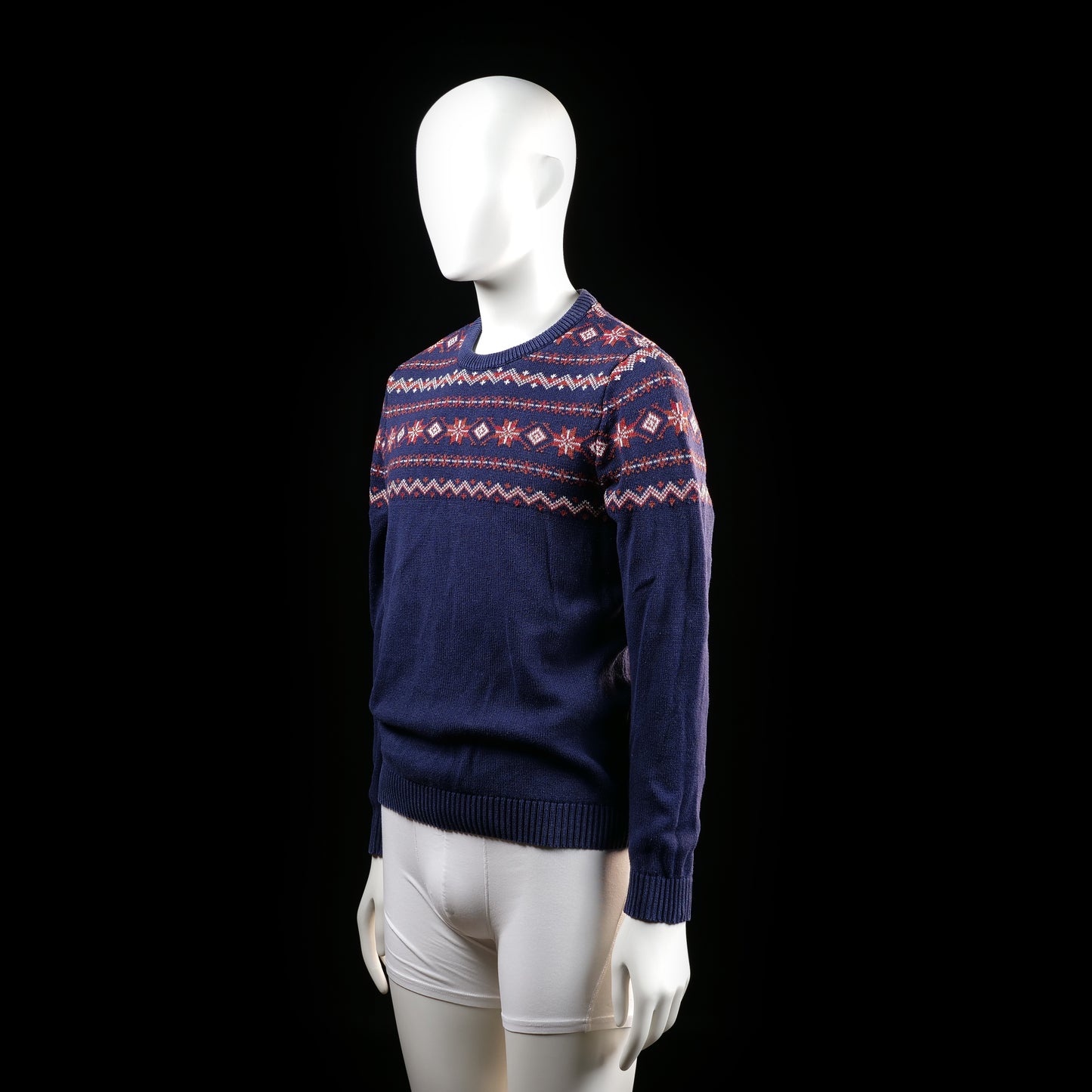Sweater - Navy & Red - Size S