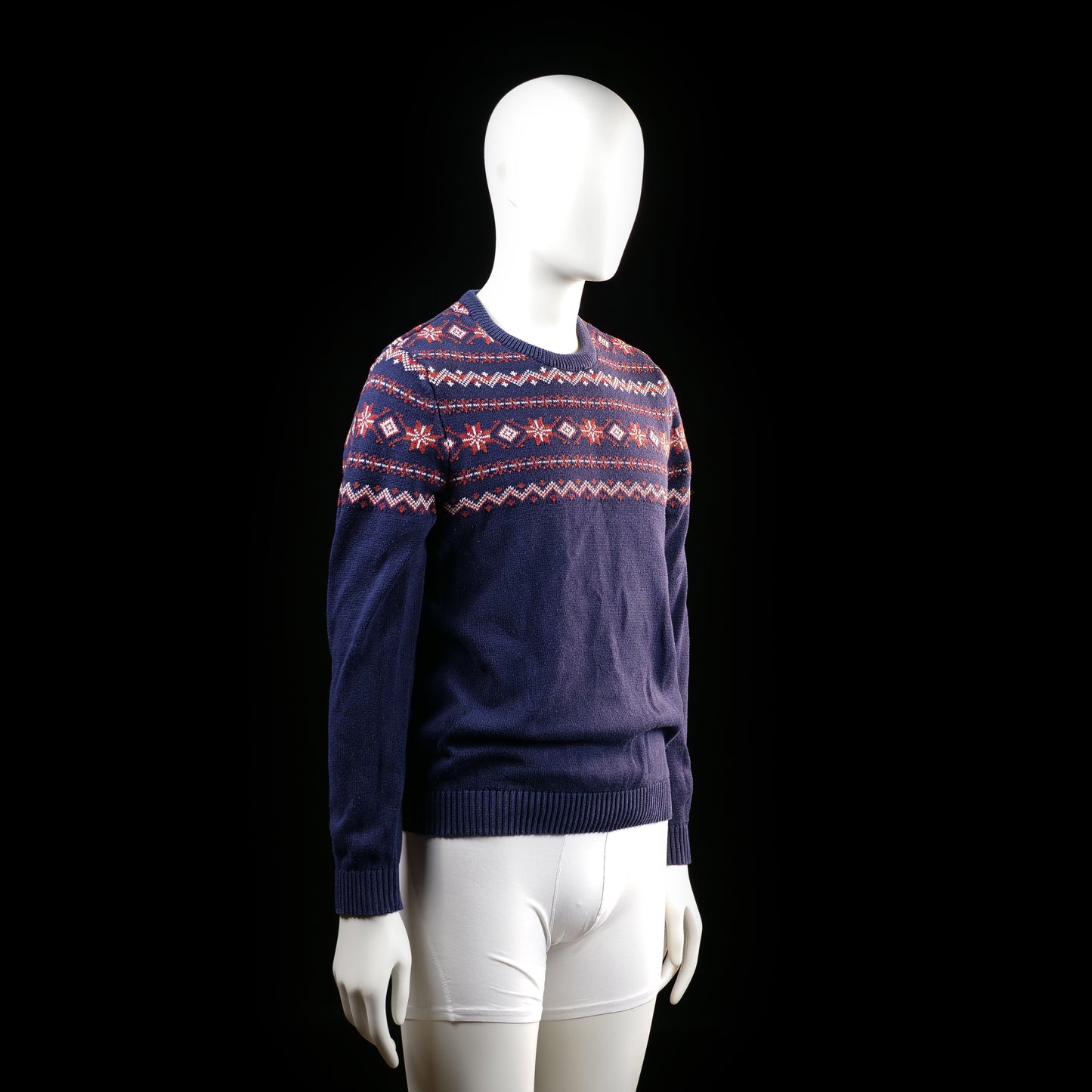 Sweater - Navy & Red - Size S