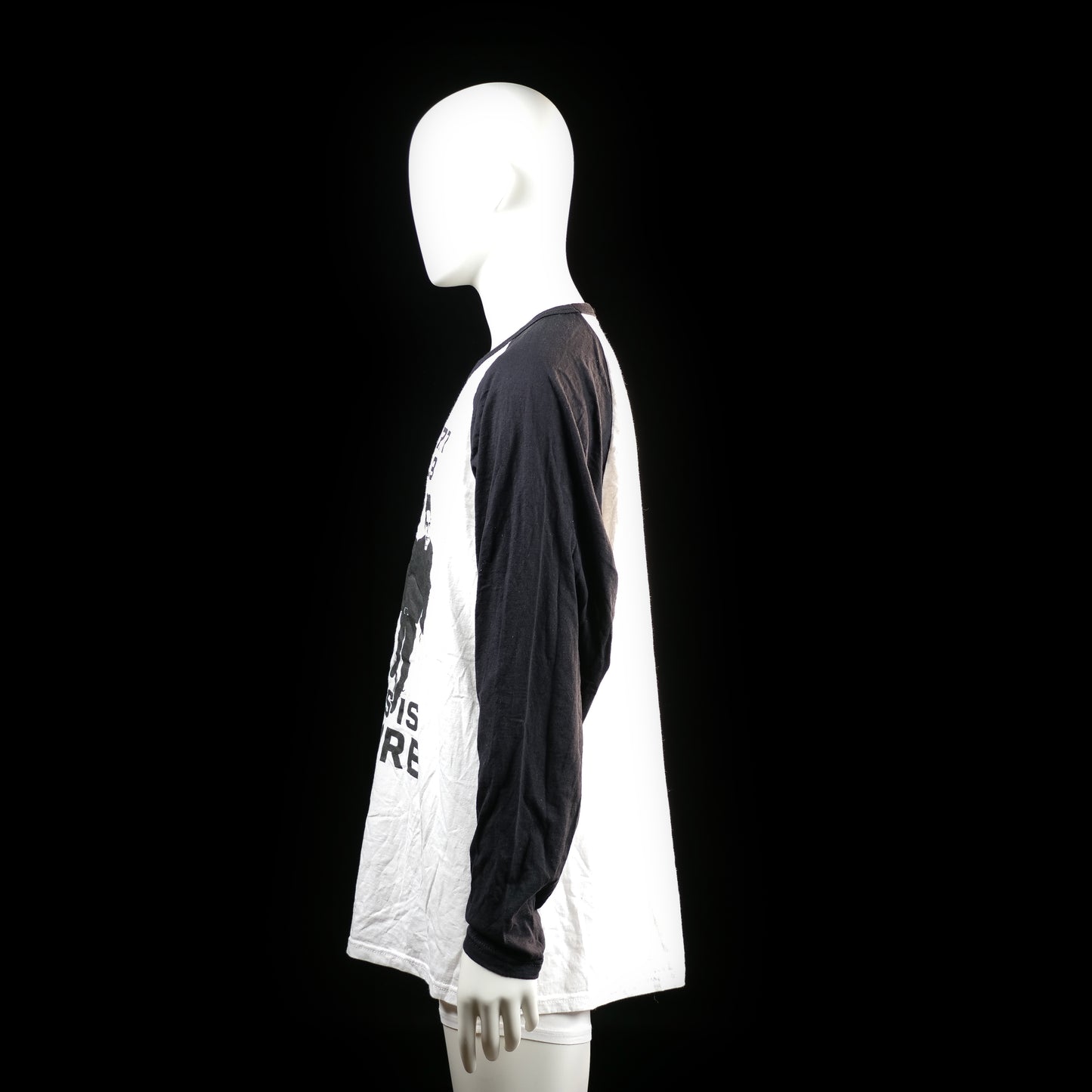 Long-sleeve top - White & Black - Size XXL