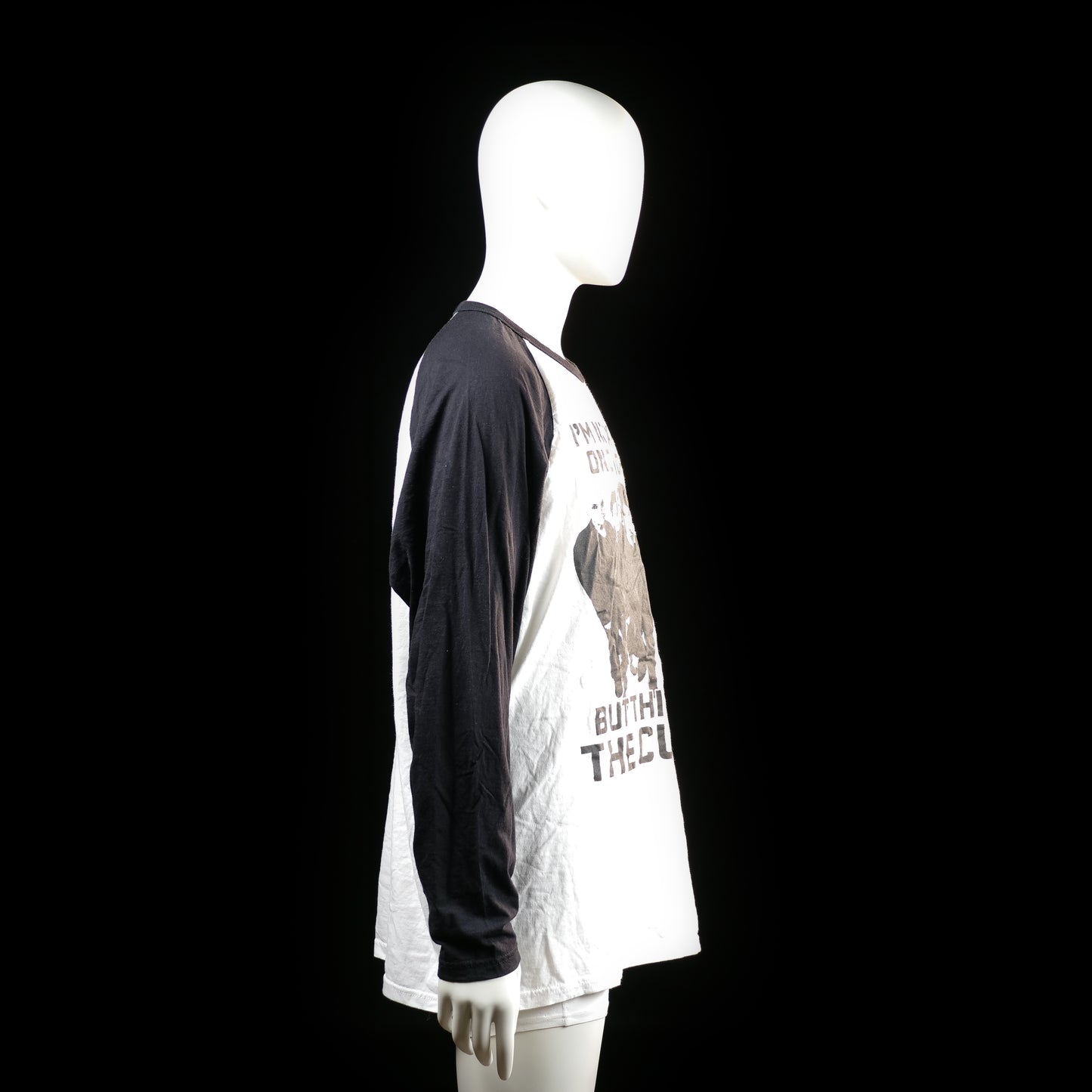 Long-sleeve top - White & Black - Size XXL