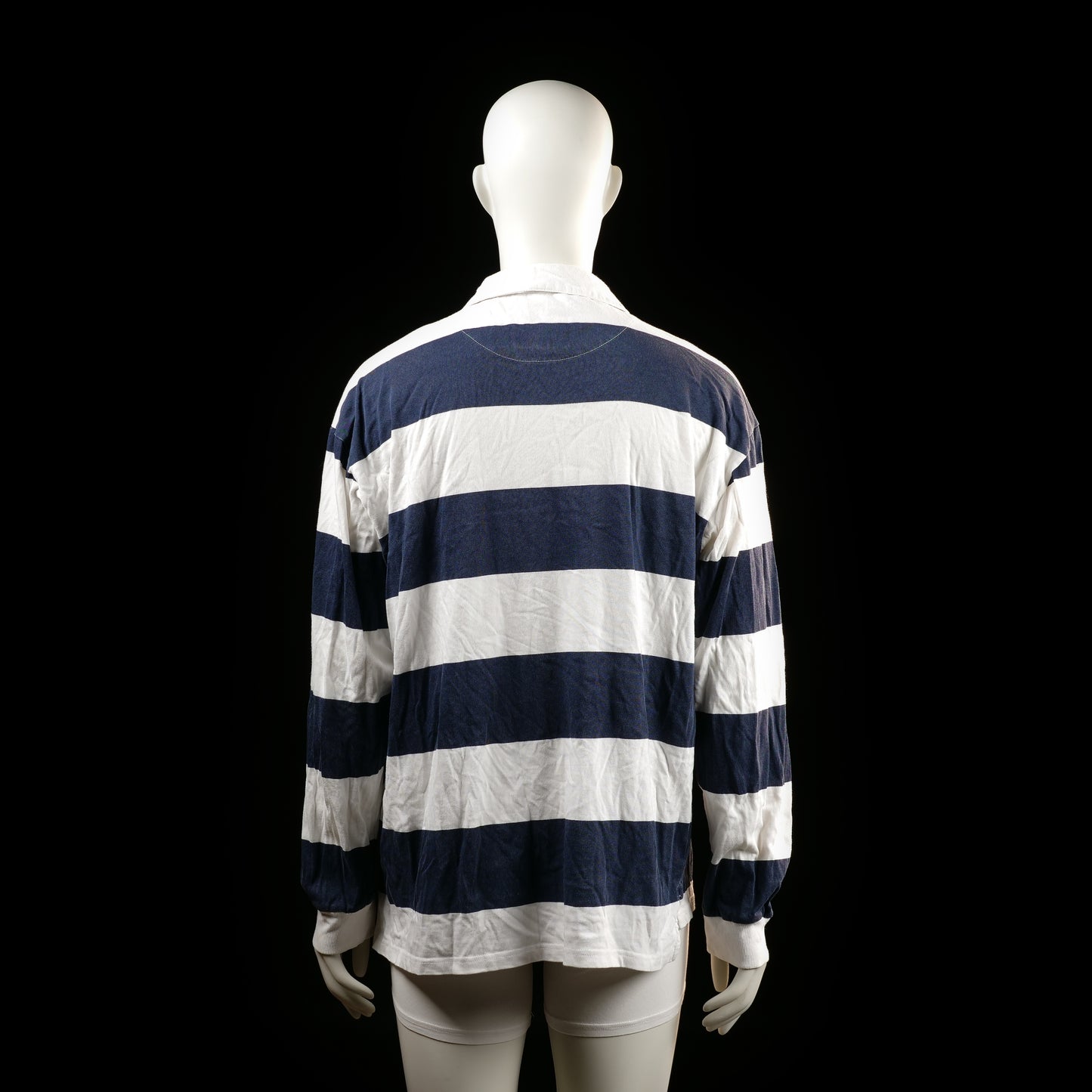 Shirt - White & Navy - Size L
