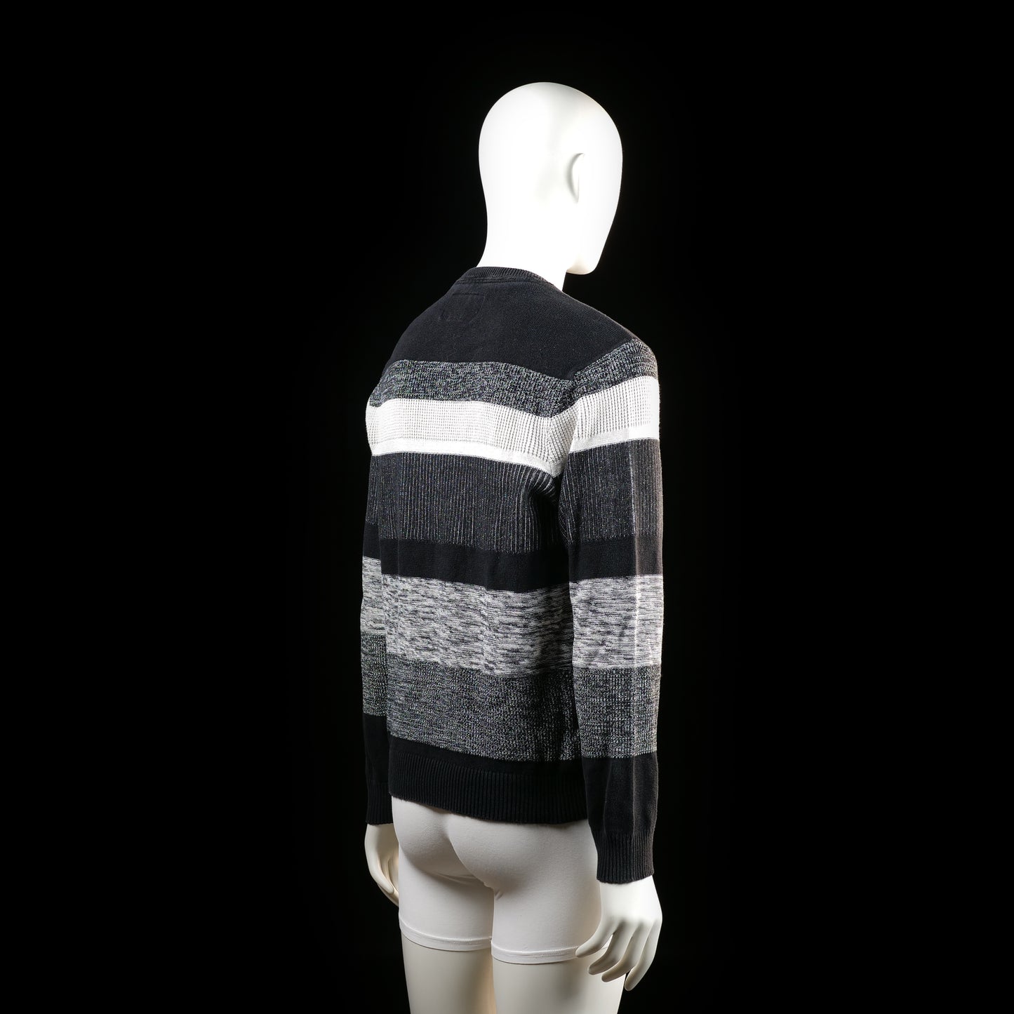 Sweater - White & Charcoal - Size L