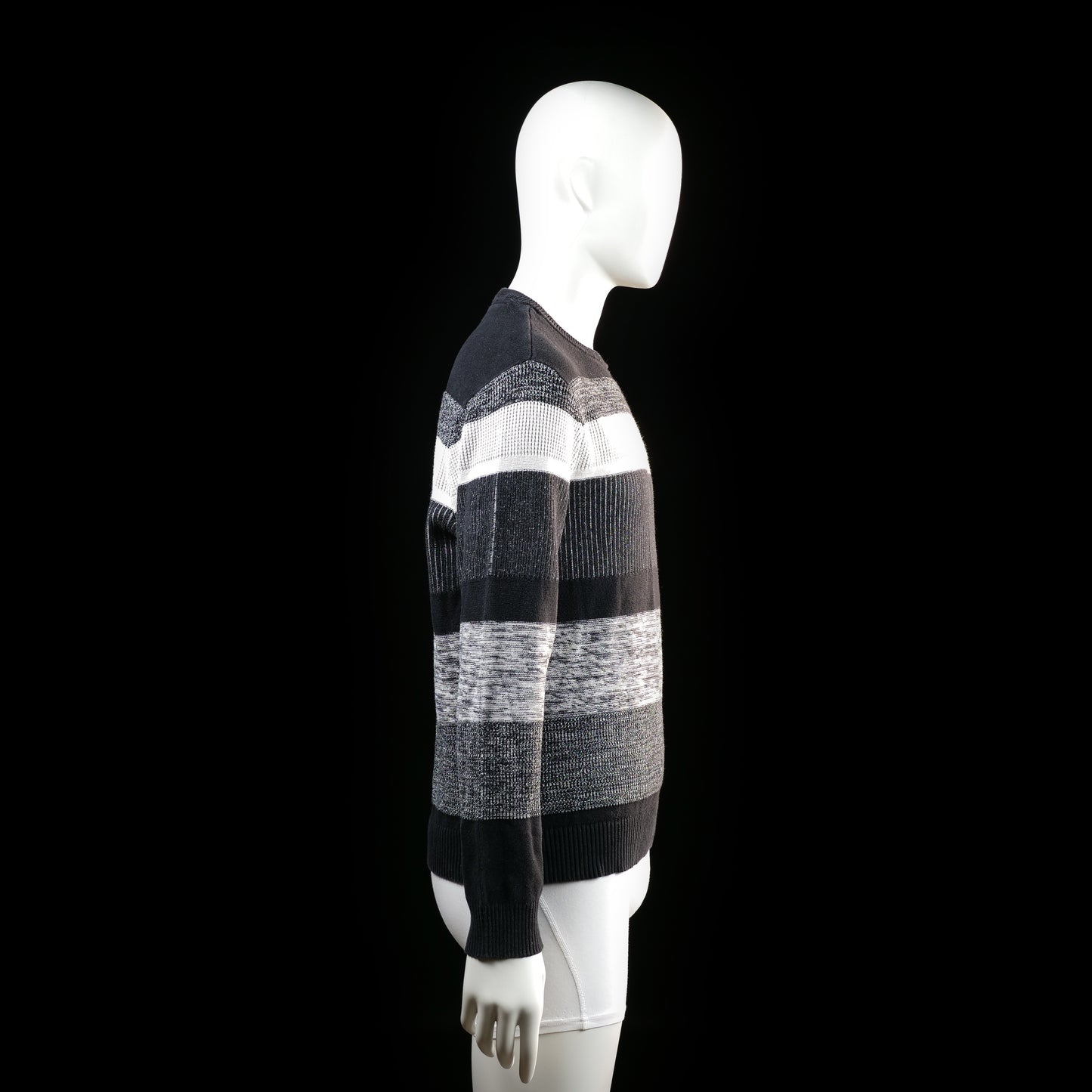 Sweater - White & Charcoal - Size L