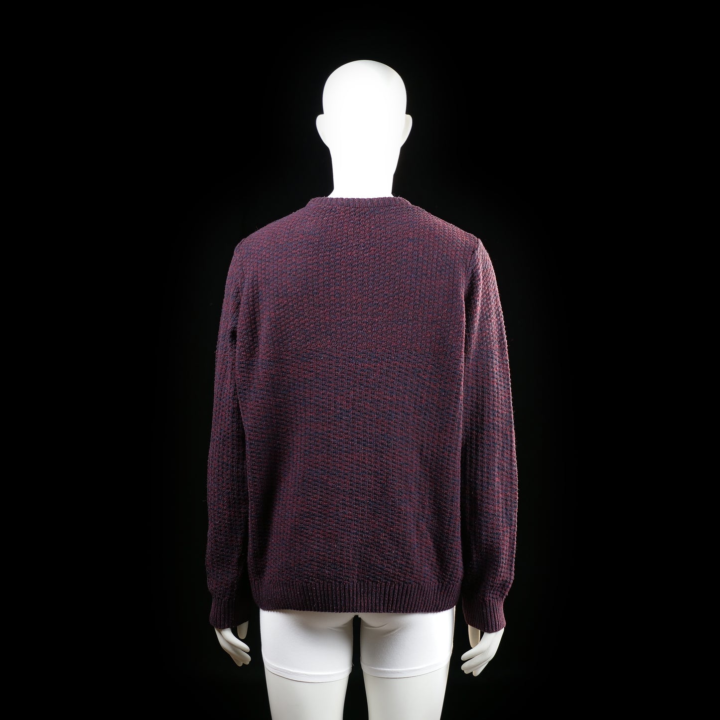 Sweater - Burgundy & Navy - Size L