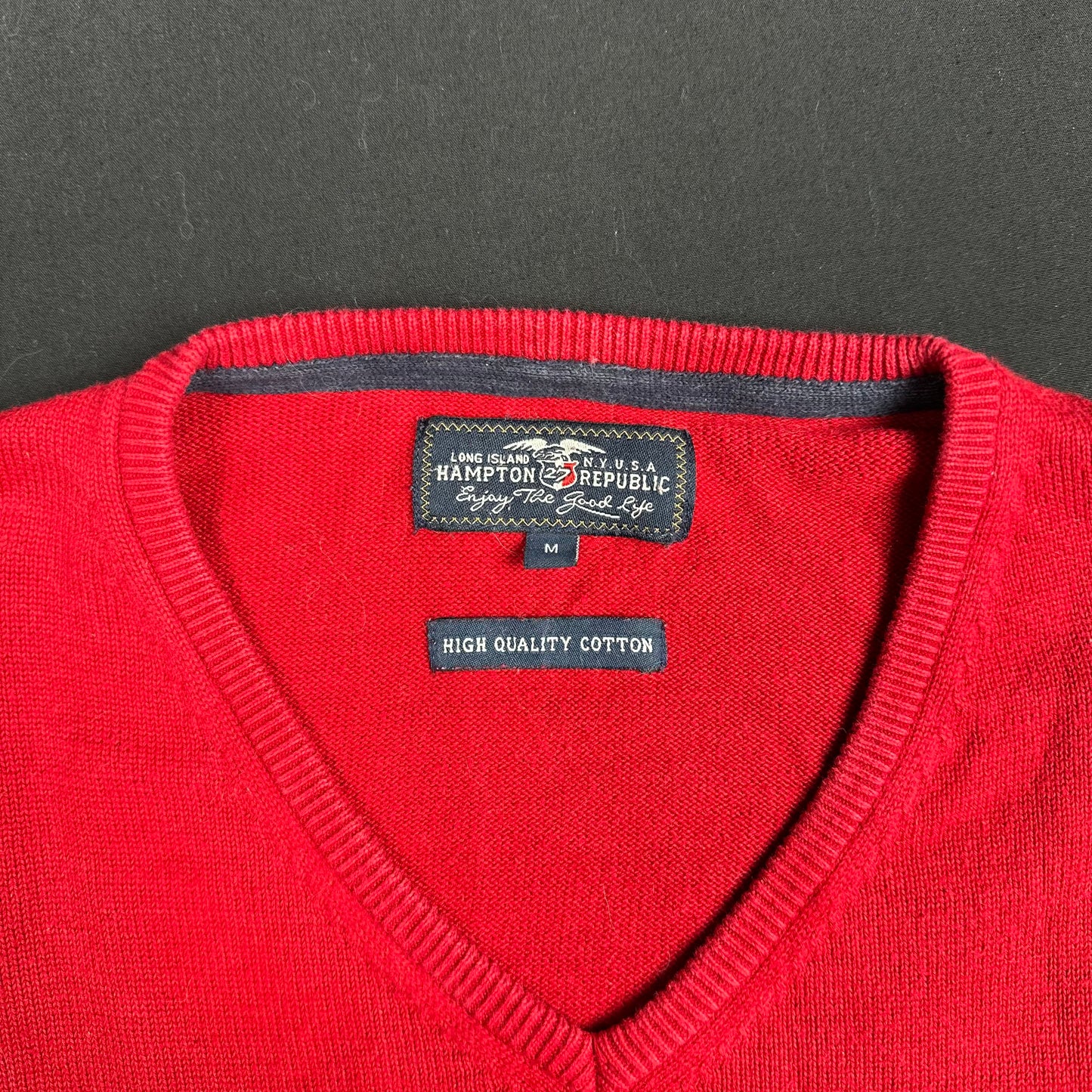 Sweater - Red & Navy - Size M