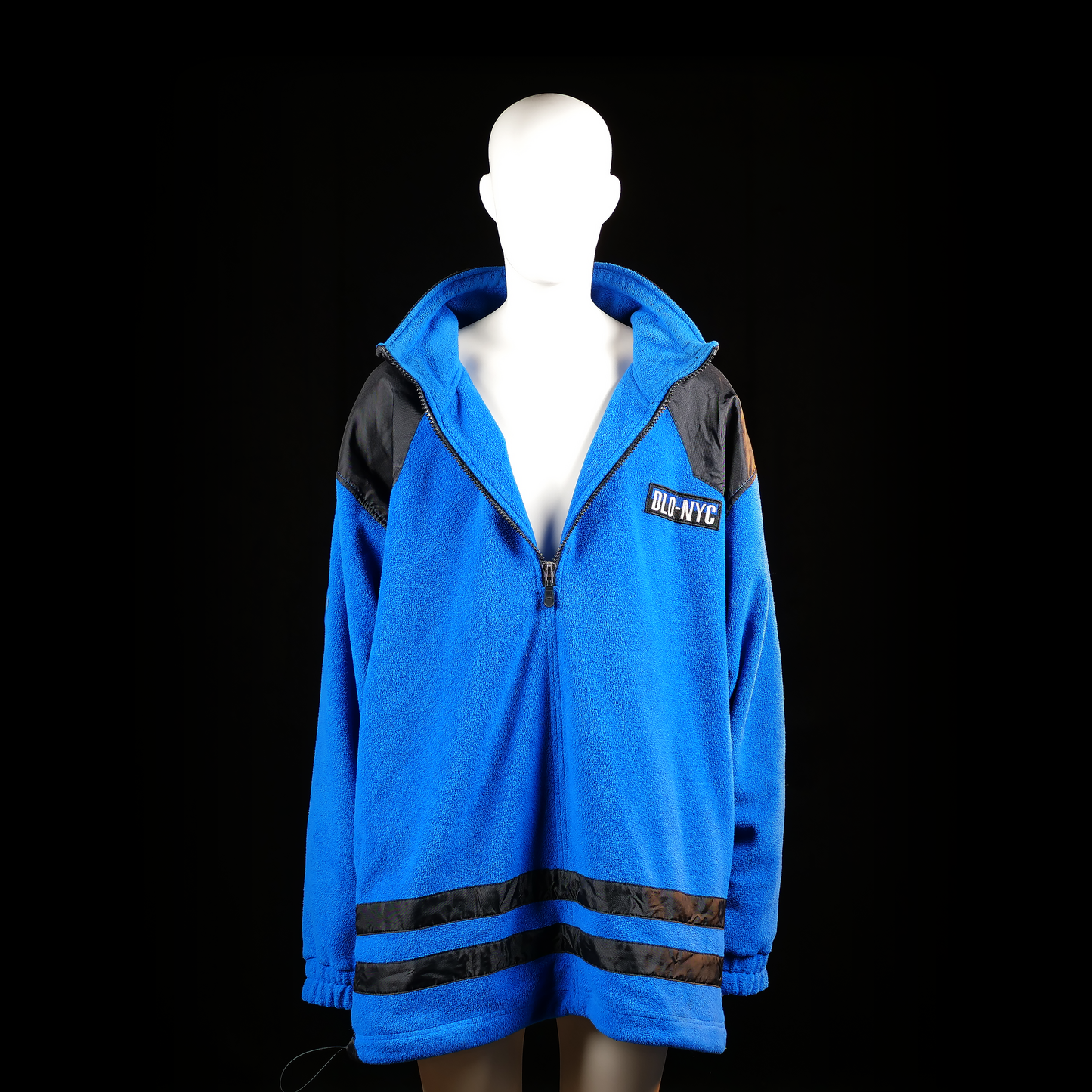 Fleece jacket - Light Blue & Black - Size XXXXL