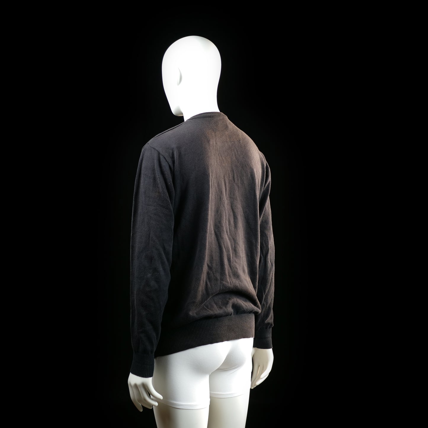 Sweater - Black & White & Beige - Size L