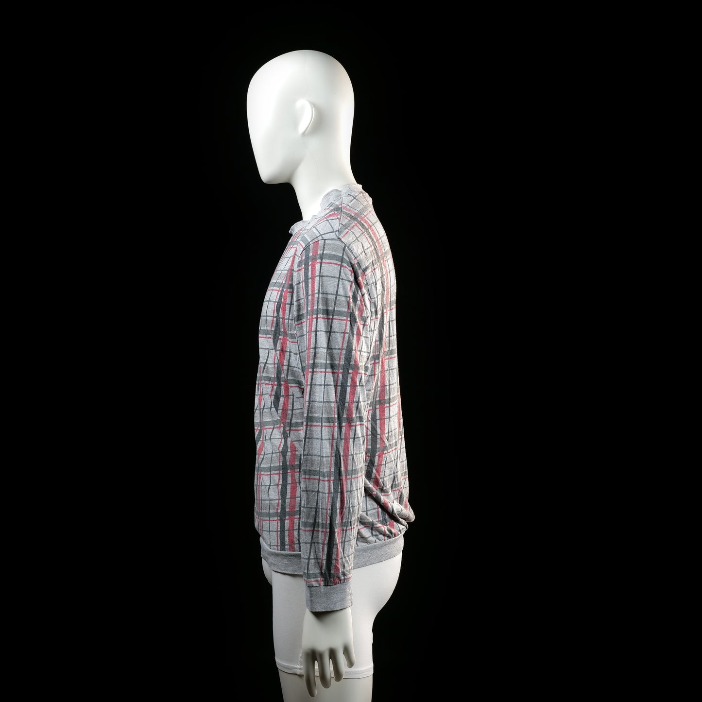 Sweatshirt - Light Gray & Red - Size M