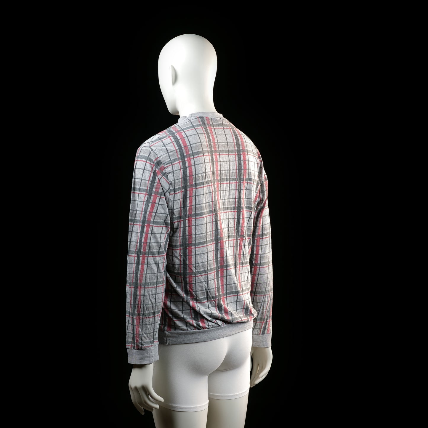 Sweatshirt - Light Gray & Red - Size M