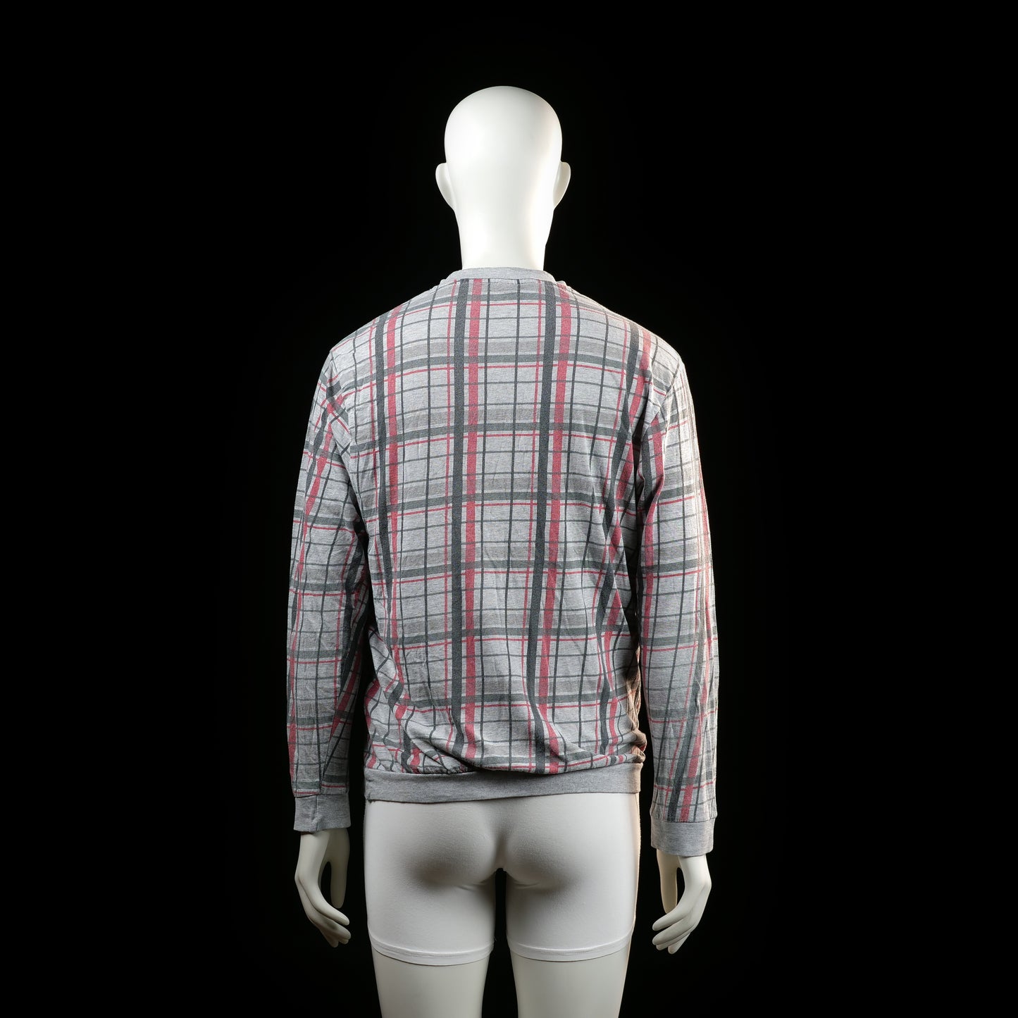 Sweatshirt - Light Gray & Red - Size M