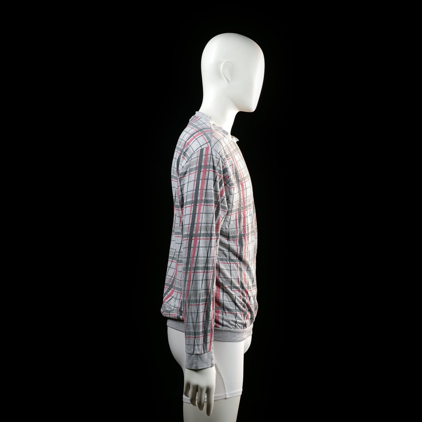 Sweatshirt - Light Gray & Red - Size M