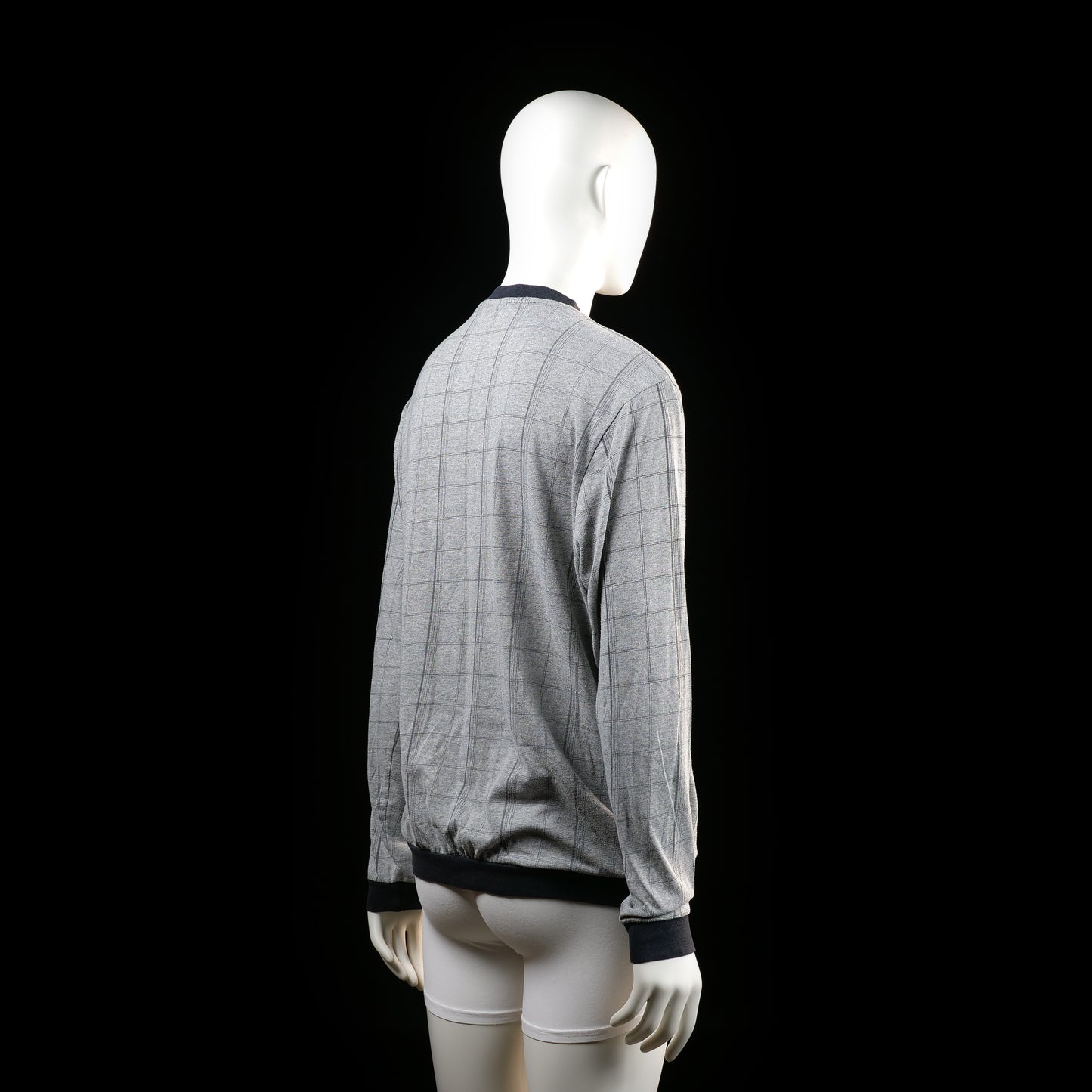 Sweater - Light Gray & Black - Size M