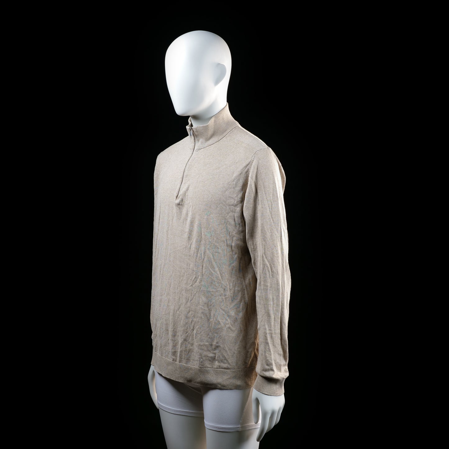Long-sleeve top - Beige - Size L