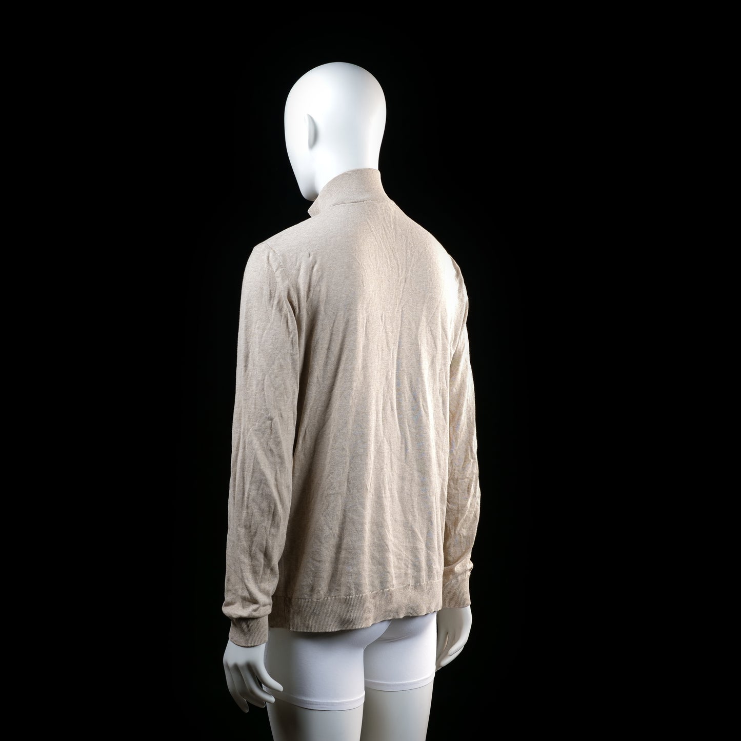 Long-sleeve top - Beige - Size L