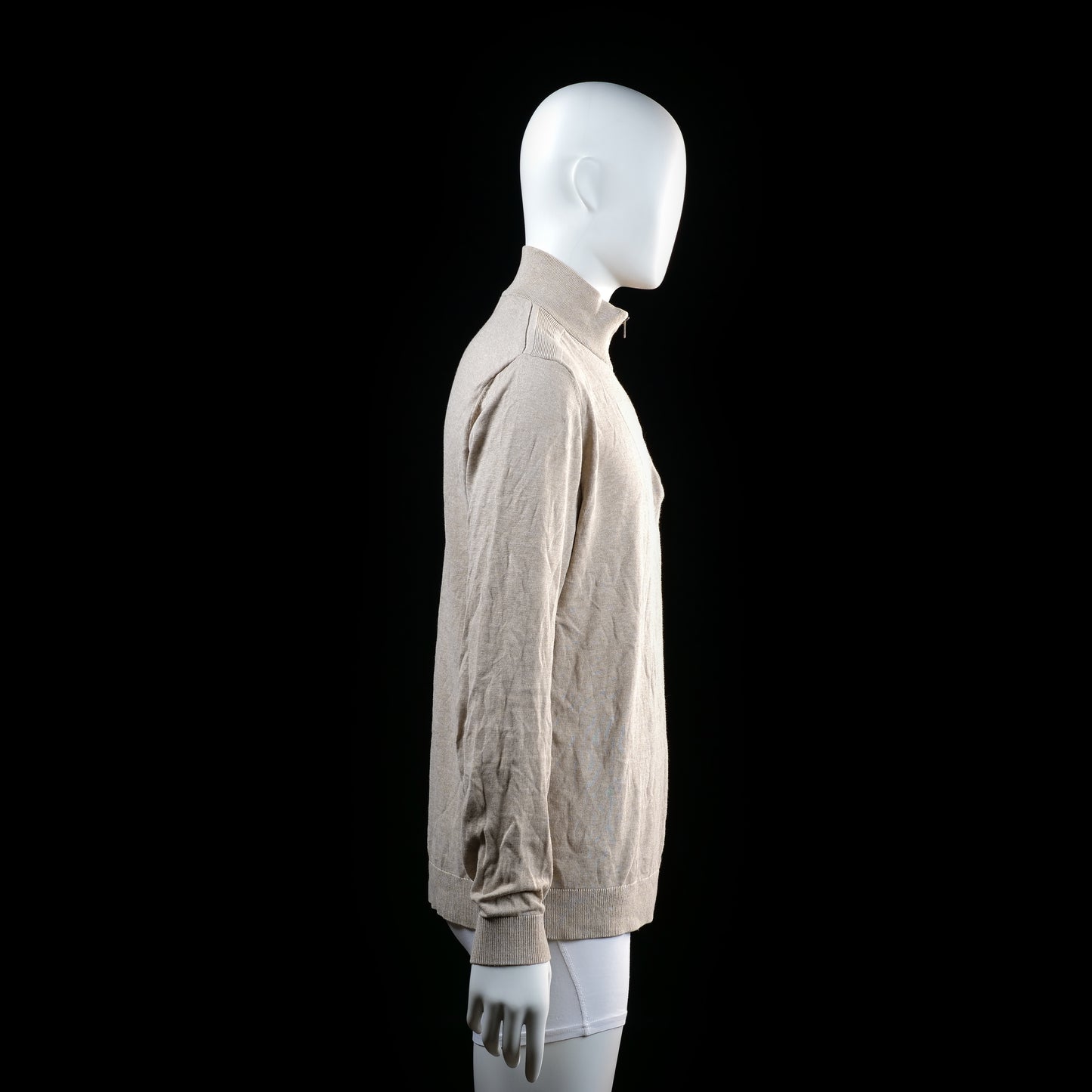 Long-sleeve top - Beige - Size L