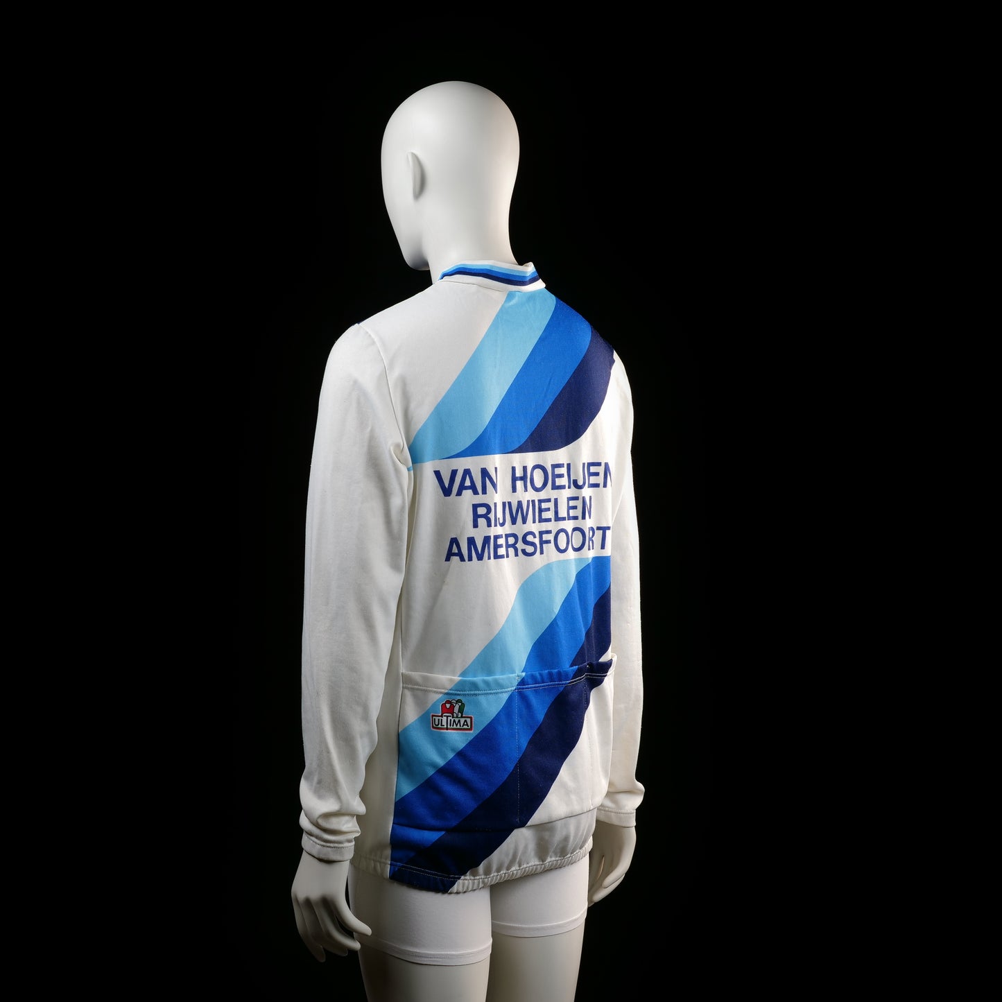Sports top - White & Light Blue - Size M