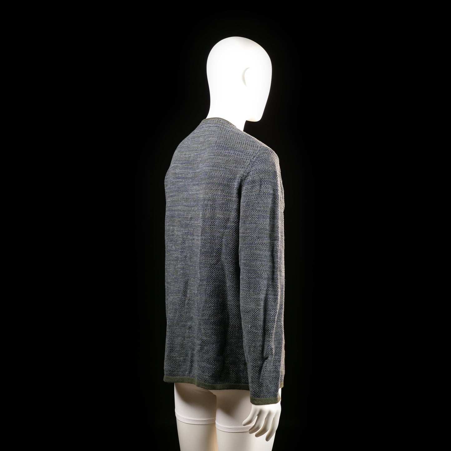 Sweater - Dark Gray & Olive - Size L