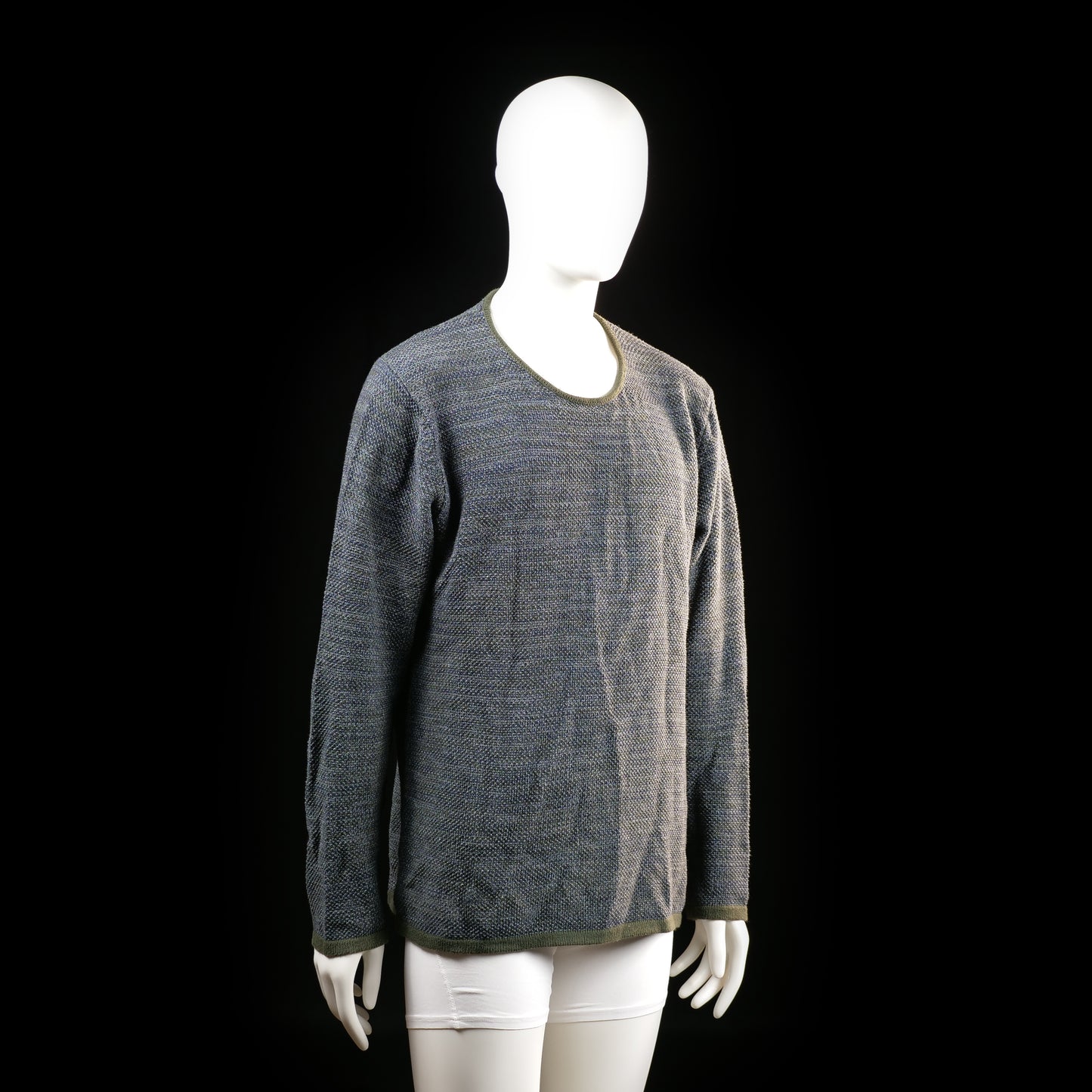Sweater - Dark Gray & Olive - Size L