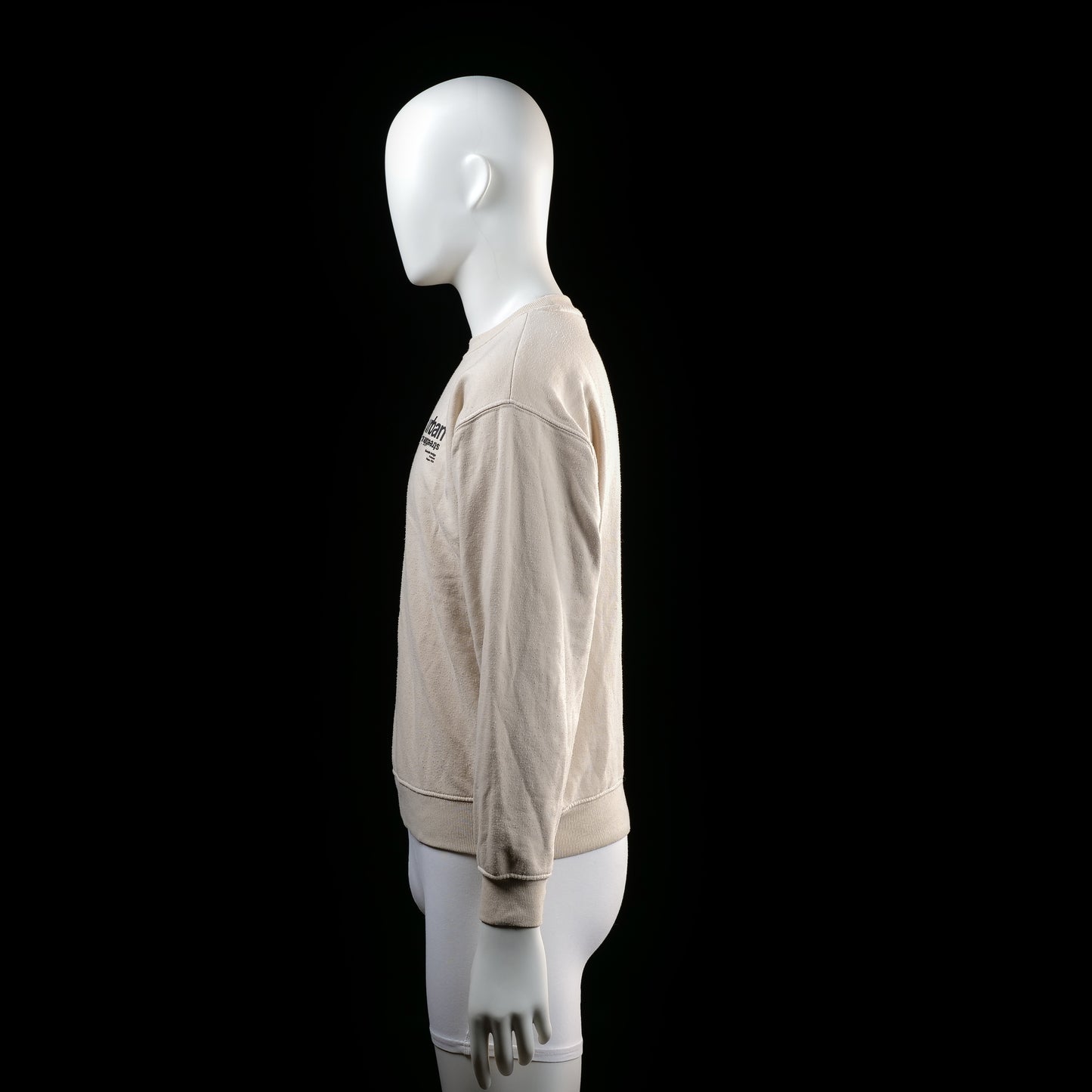 Sweatshirt - Beige & Black - Size 160