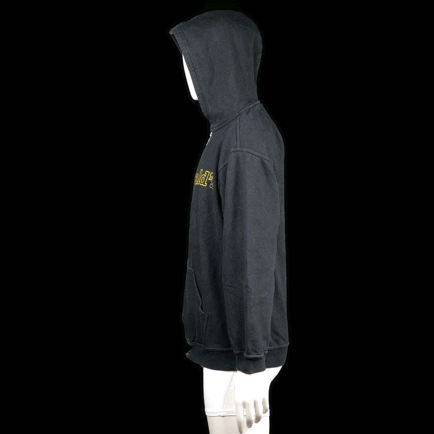 Hoodie - Black & Yellow - Size L