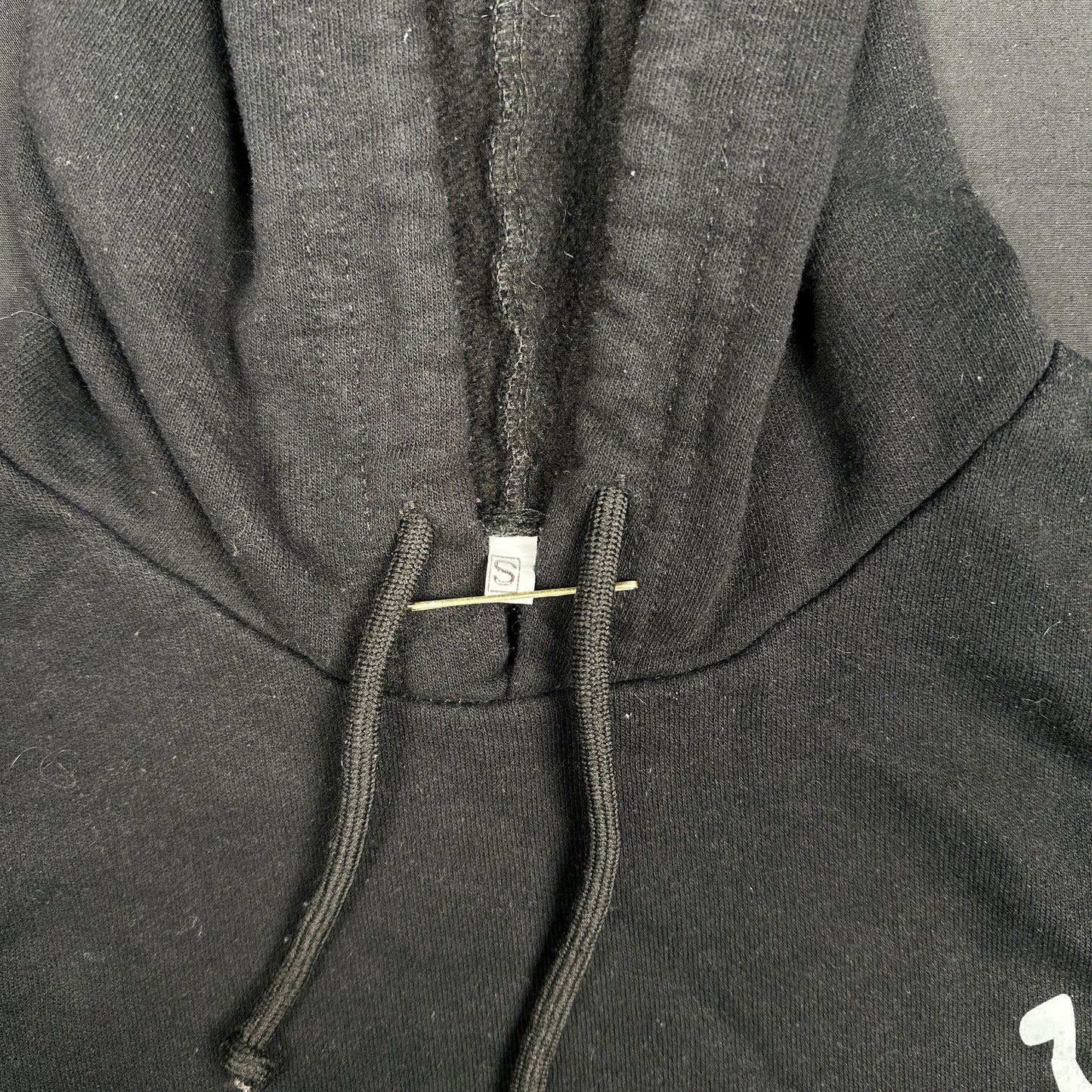 Hoodie - Black & White - Size S