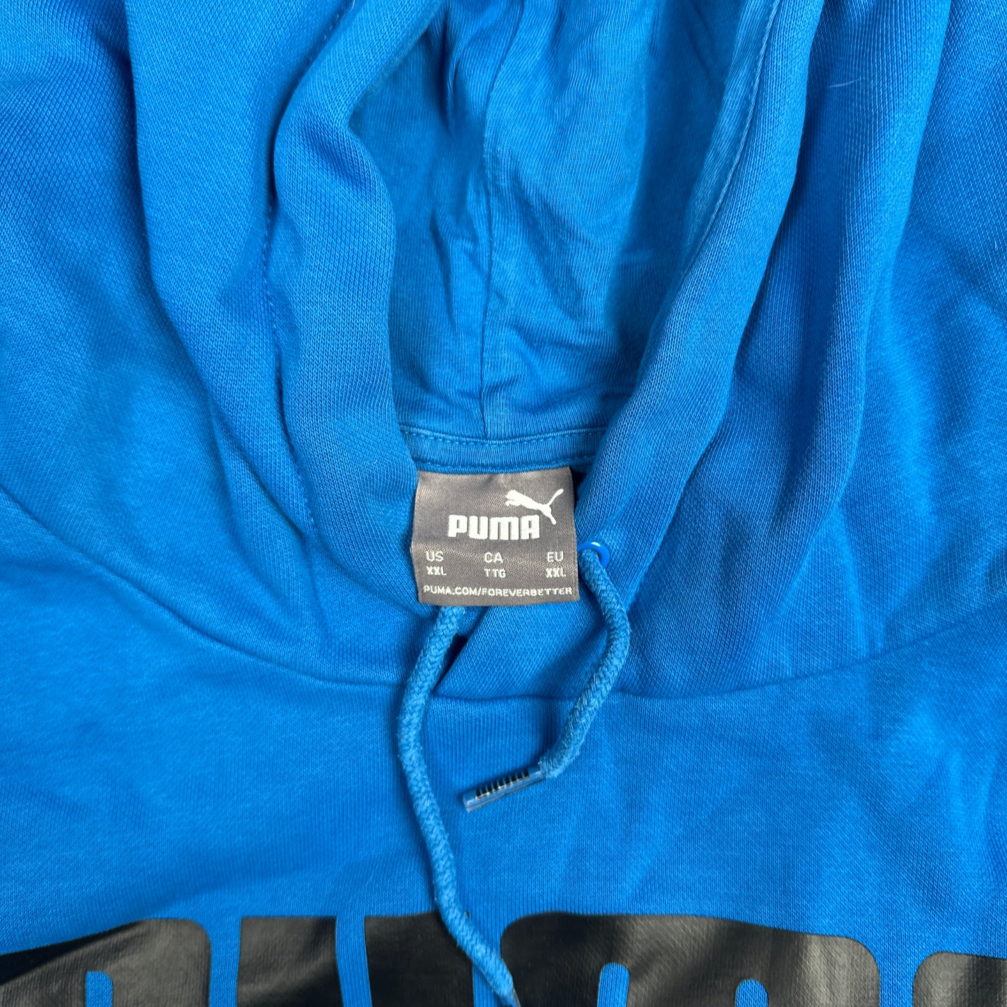 Hoodie - Sky Blue & Black - Size XXL