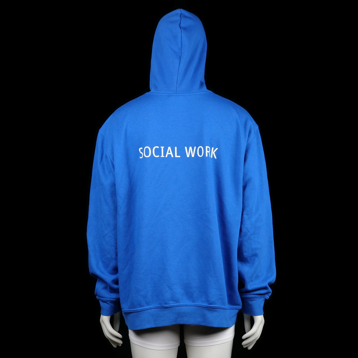 Hoodie - Royal Blue & White - Size XXL