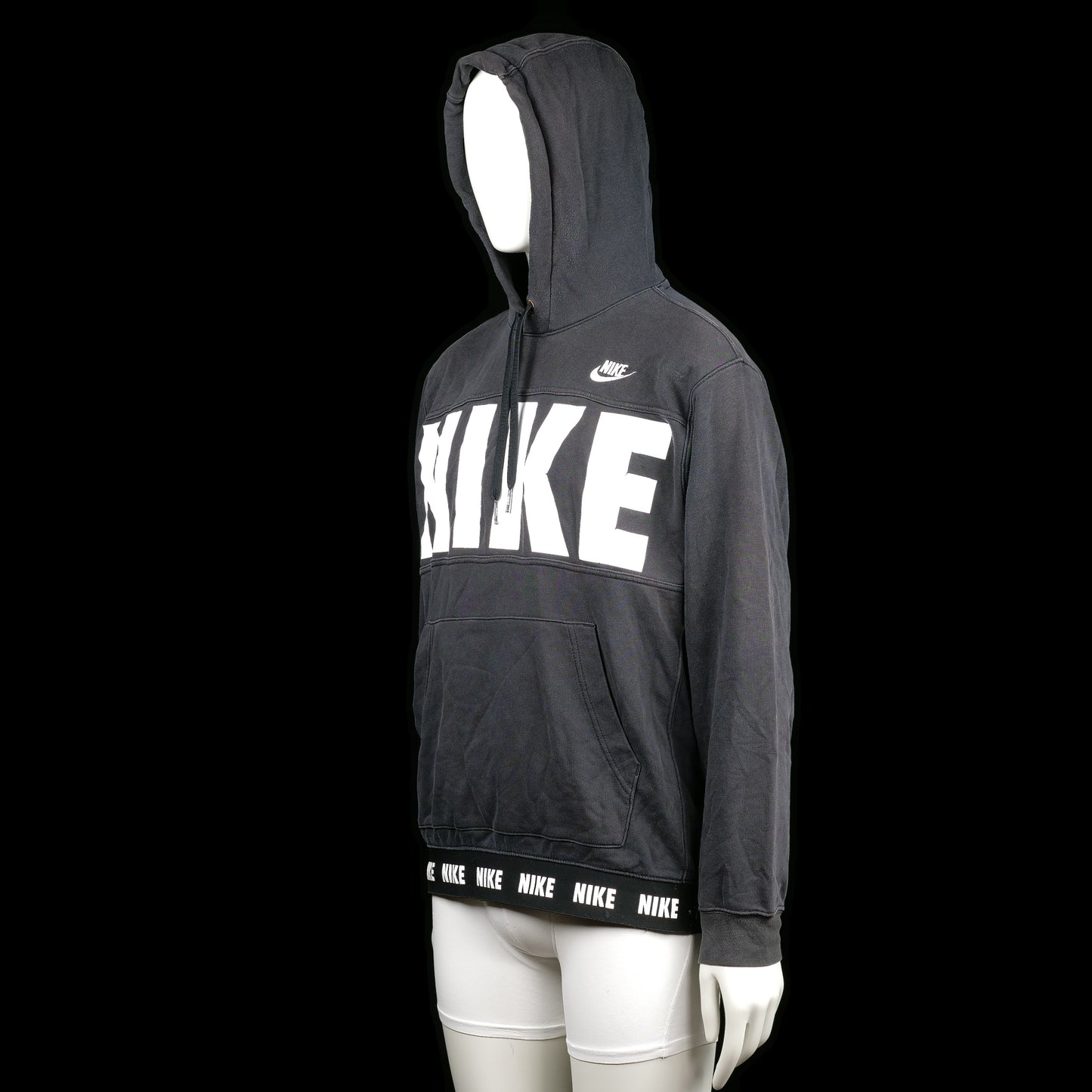 Hoodie - Black & White - Size L