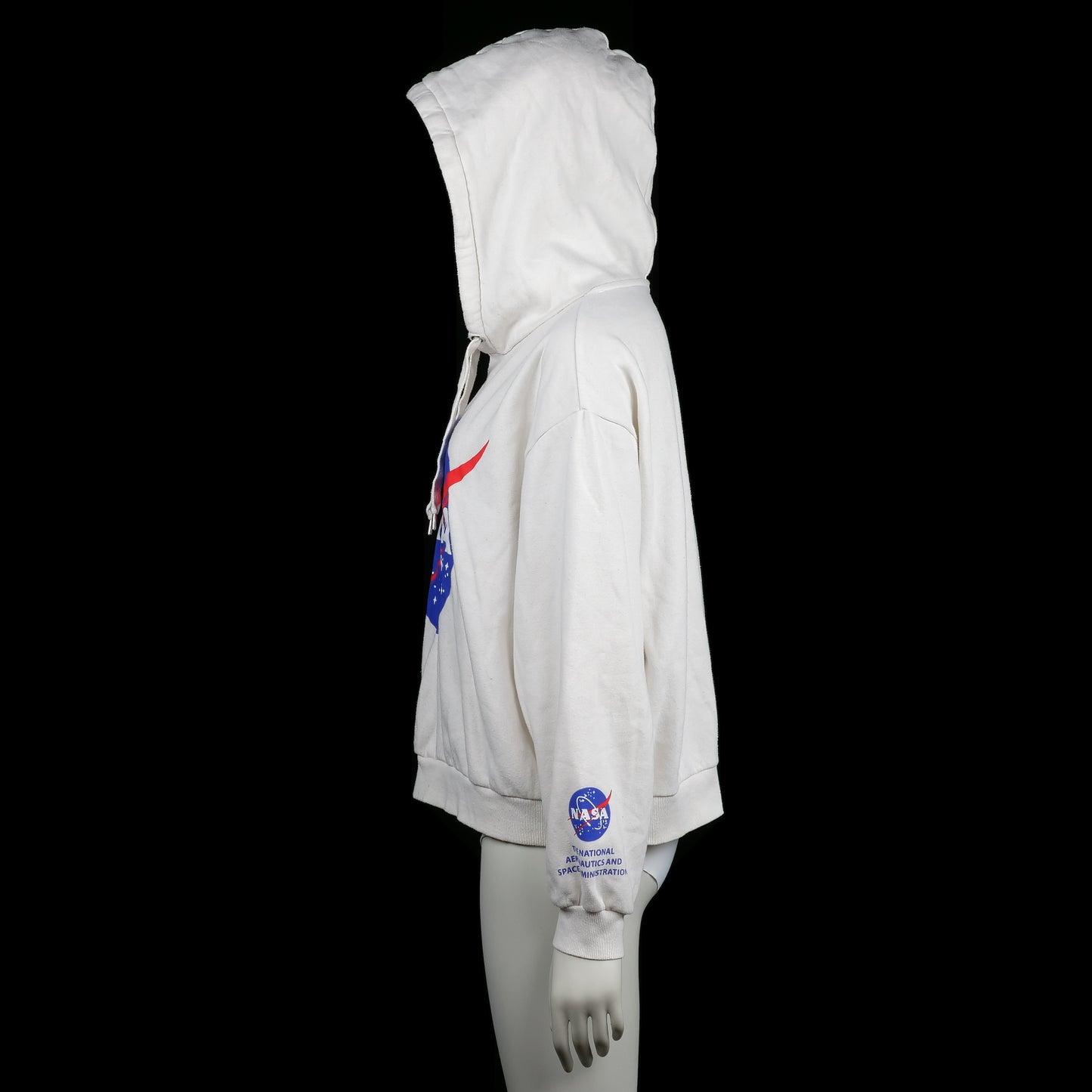 Hoodie - White & Navy - Size XL