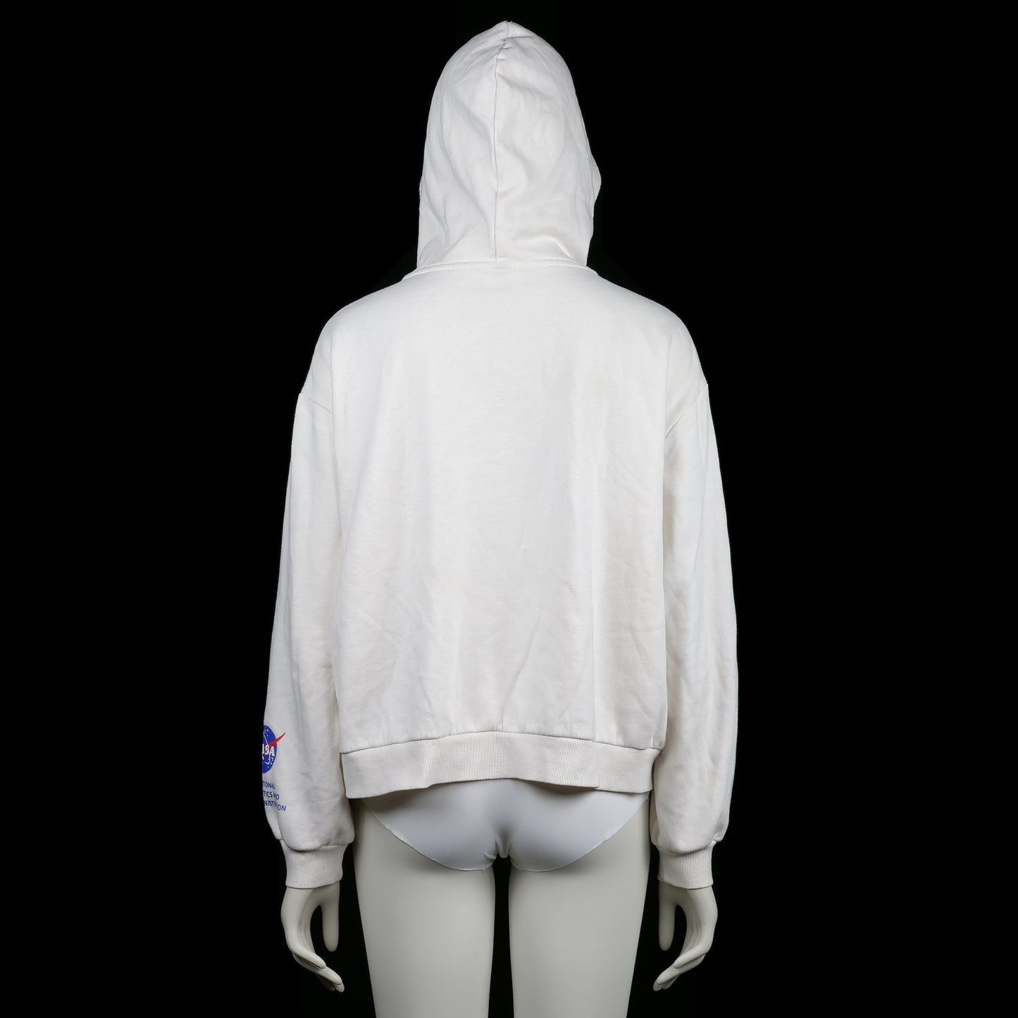 Hoodie - White & Navy - Size XL