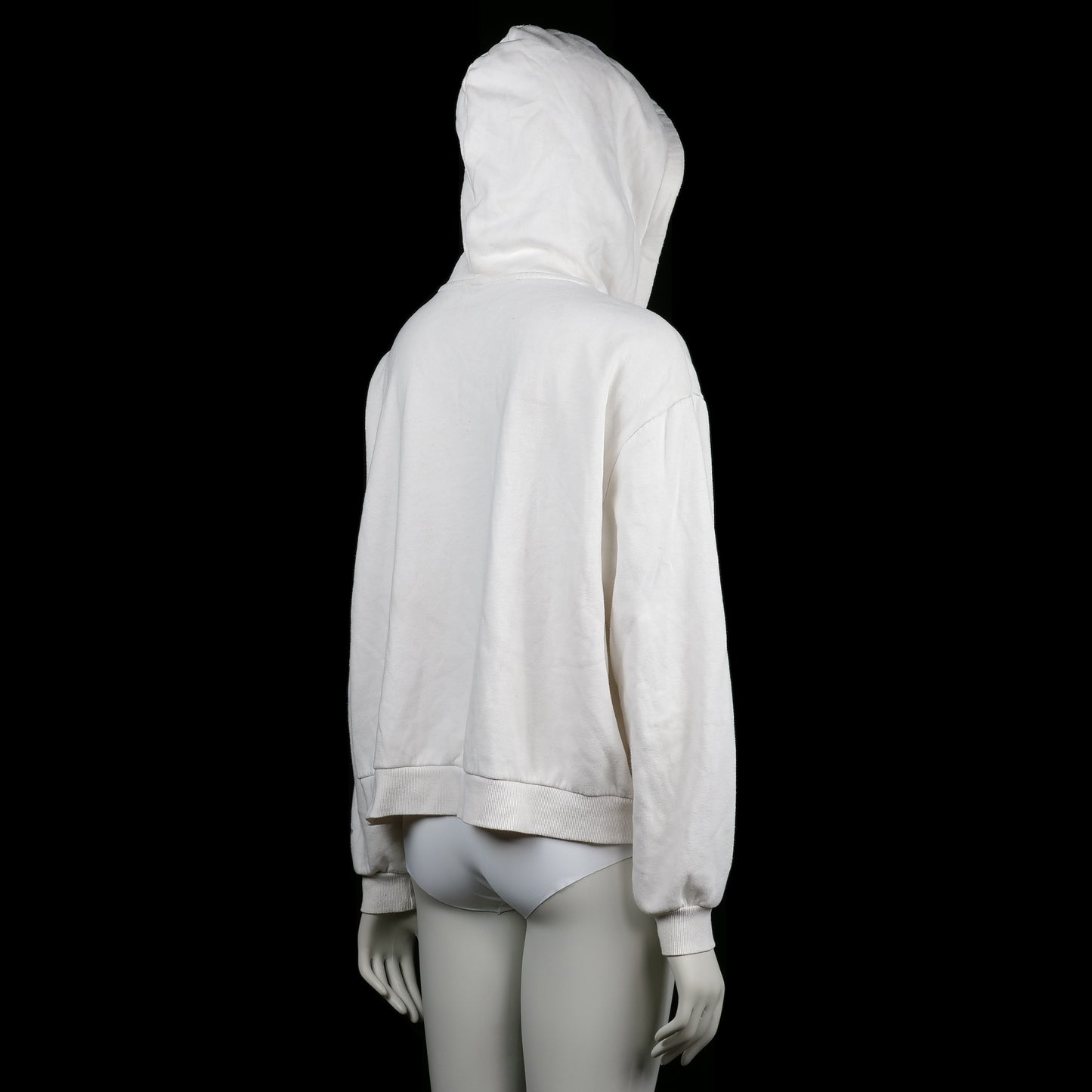 Hoodie - White & Navy - Size XL