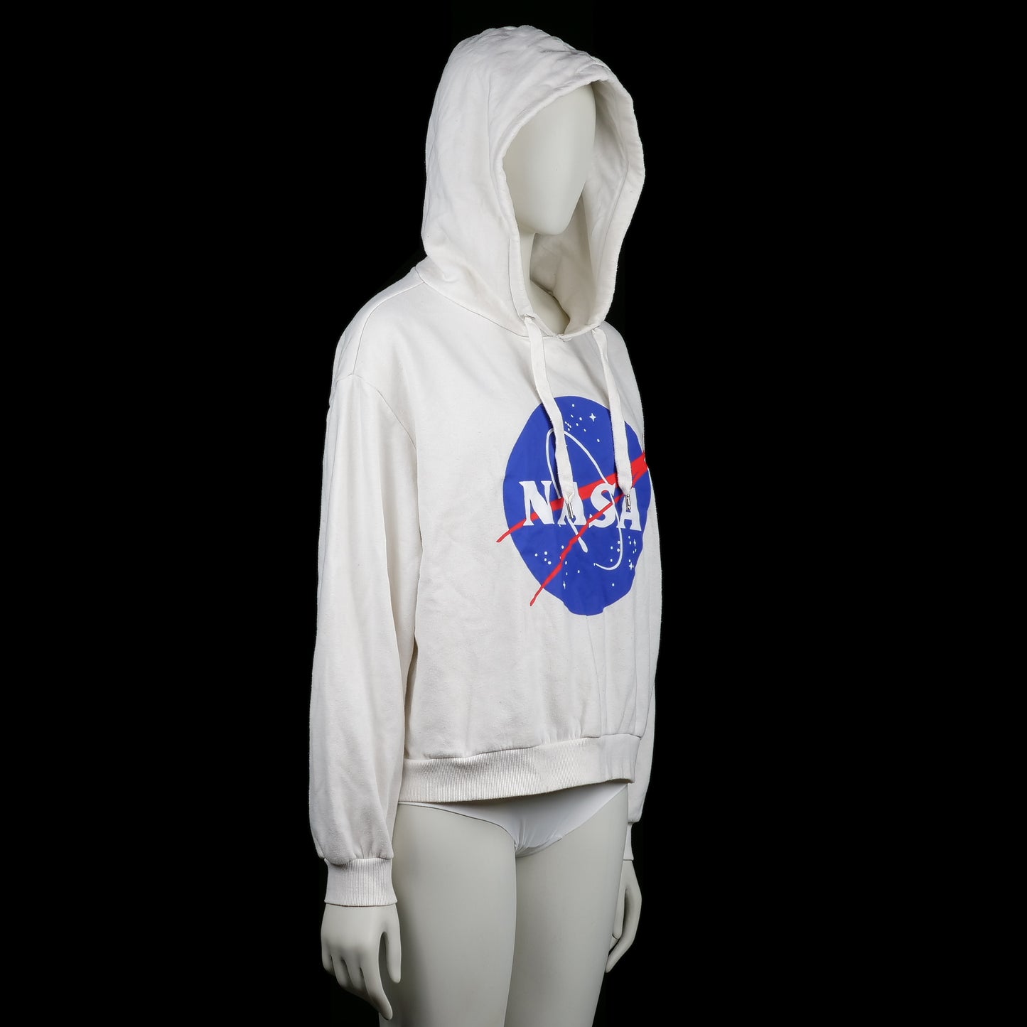 Hoodie - White & Navy - Size XL