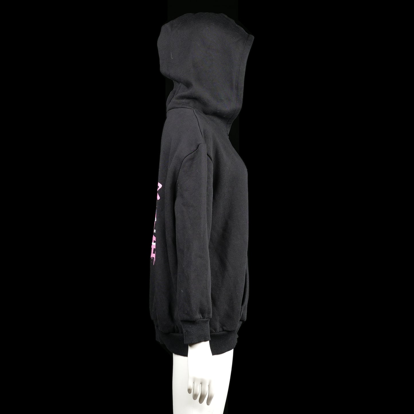 Hoodie - Black & Pink - Size 4XL