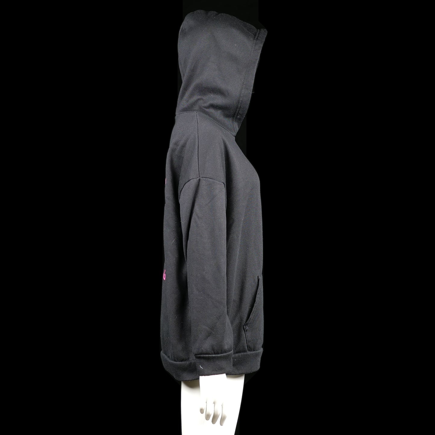 Hoodie - Black & Pink - Size M