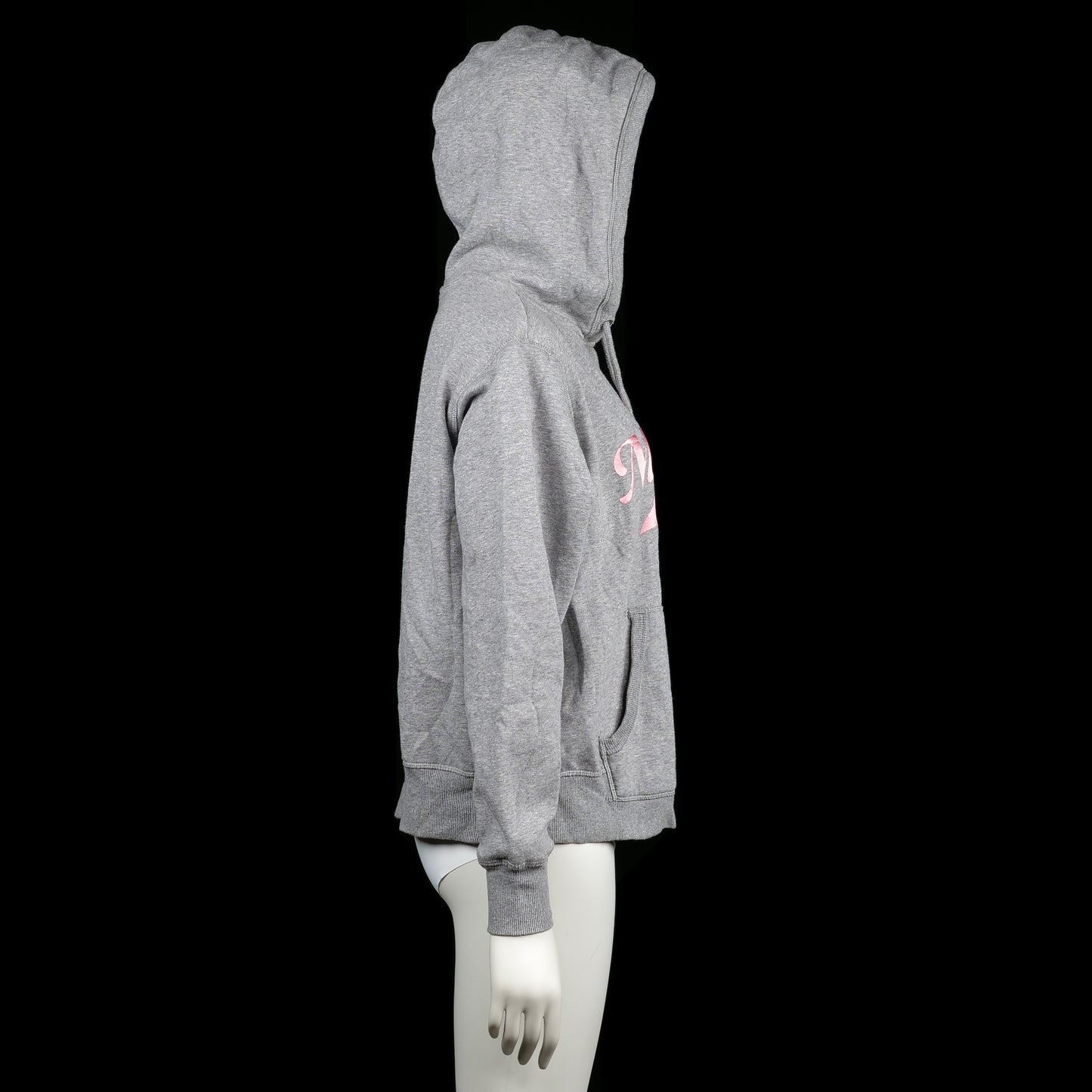 Hoodie - Light Gray & Pink - Size M