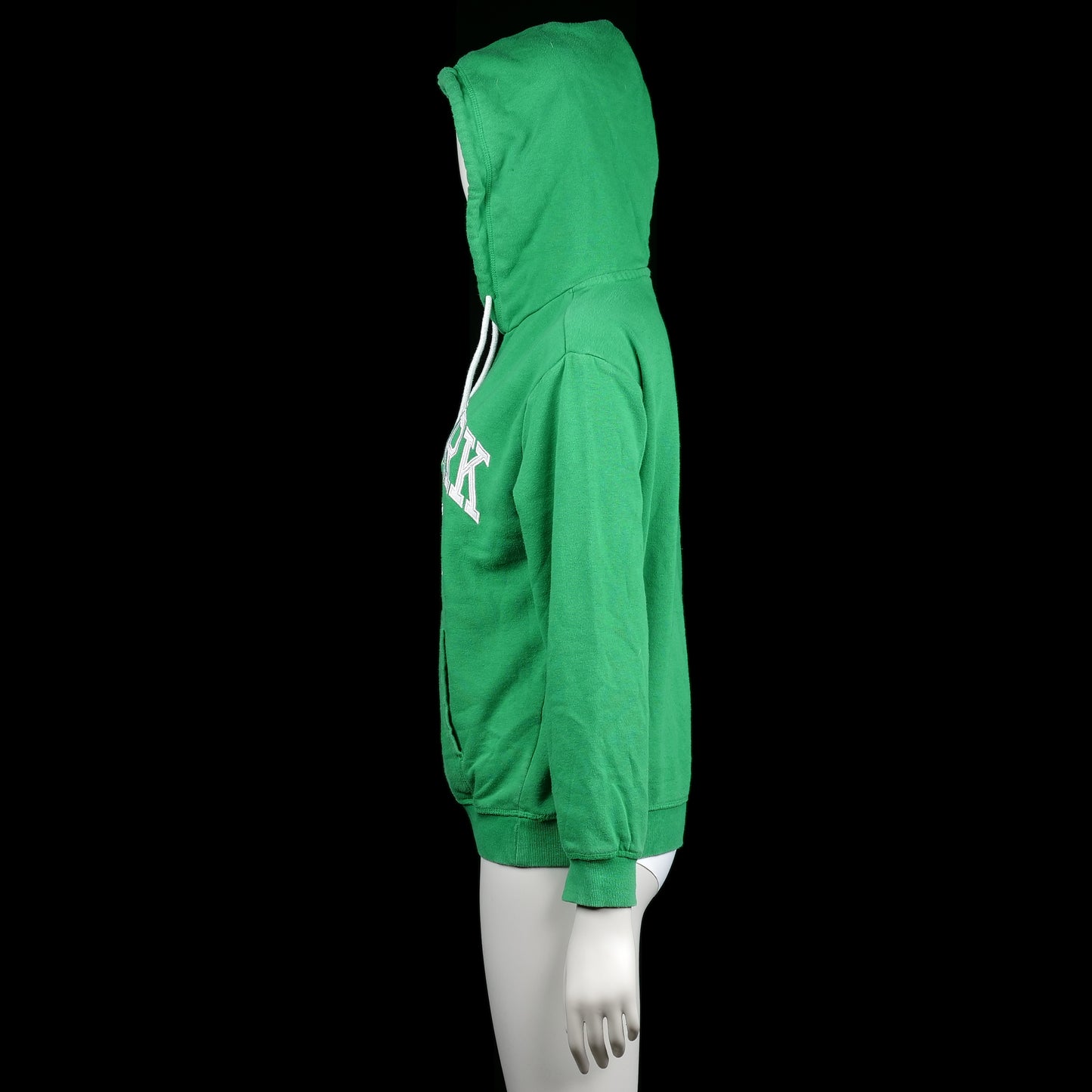 Hoodie - Forest Green & White - Size XS