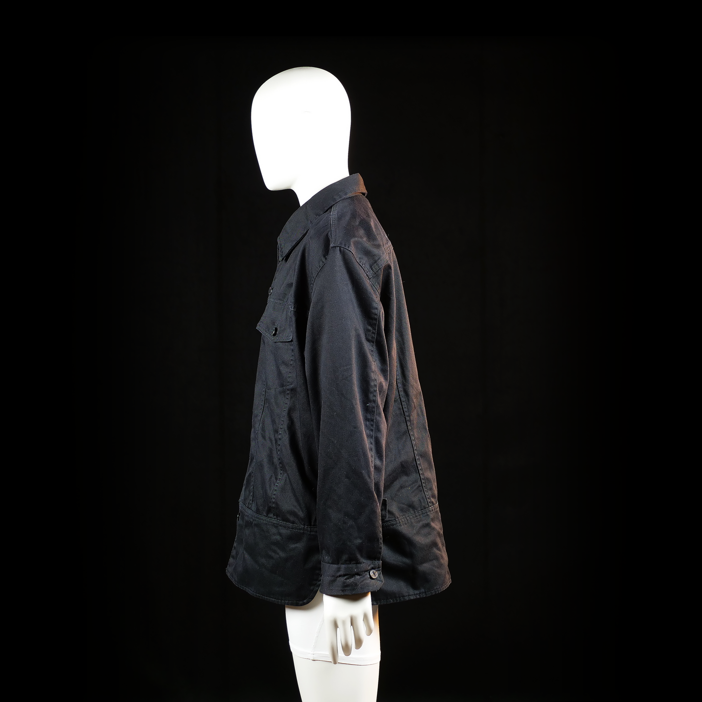 Trucker jacket - Black - Size XL